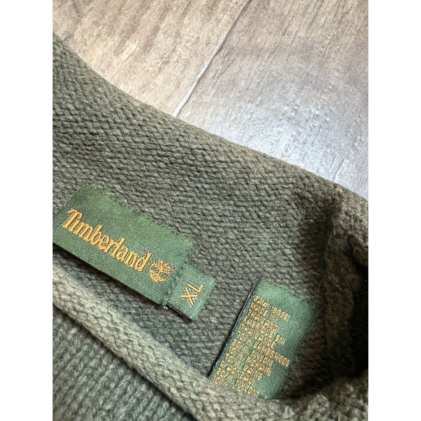 Timberland VINTAGE Timberland Pullover Sweater Mens XL Green Mohair Nylon Wool Knit Dad Grandpa VTG Size US XL / EU 56 / 4 - 2 Thumbnail