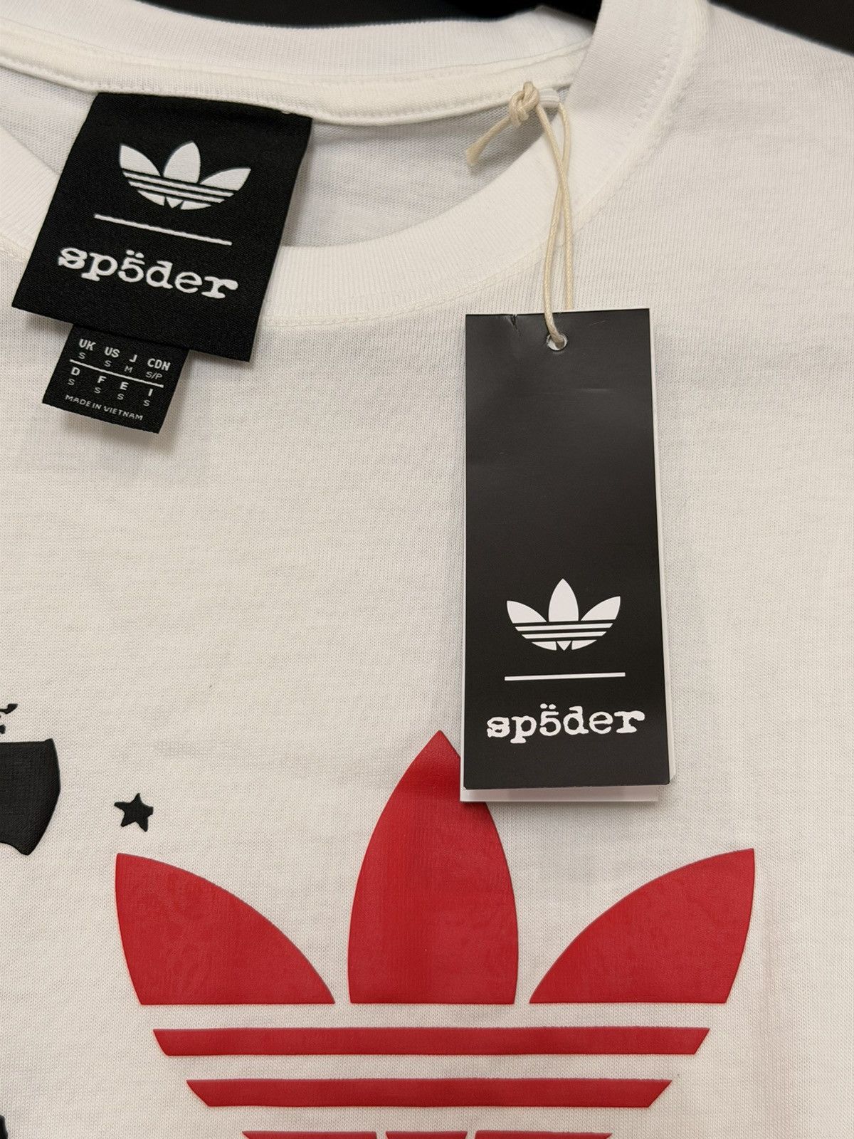 Sp5der SP5DER X Adidas Tee - White Size US S / EU 44-46 / 1 - 6 Thumbnail