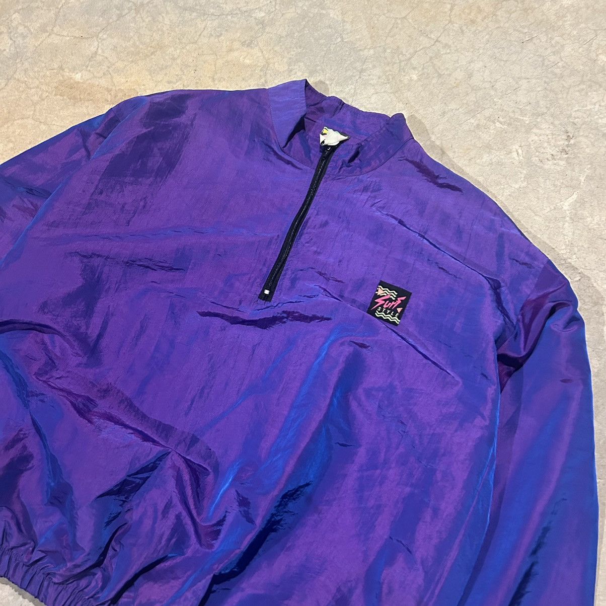 Vintage Crazy Vintage 90s Surf Style Iridescent Windbreaker Jacket Size US XL / EU 56 / 4 - 3 Thumbnail