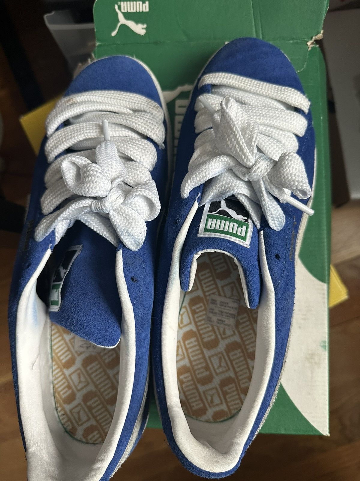 Puma Puma Suede Classic Blue White Size 11.5 With Box Size US 11.5 / EU 44-45 - 2 Thumbnail