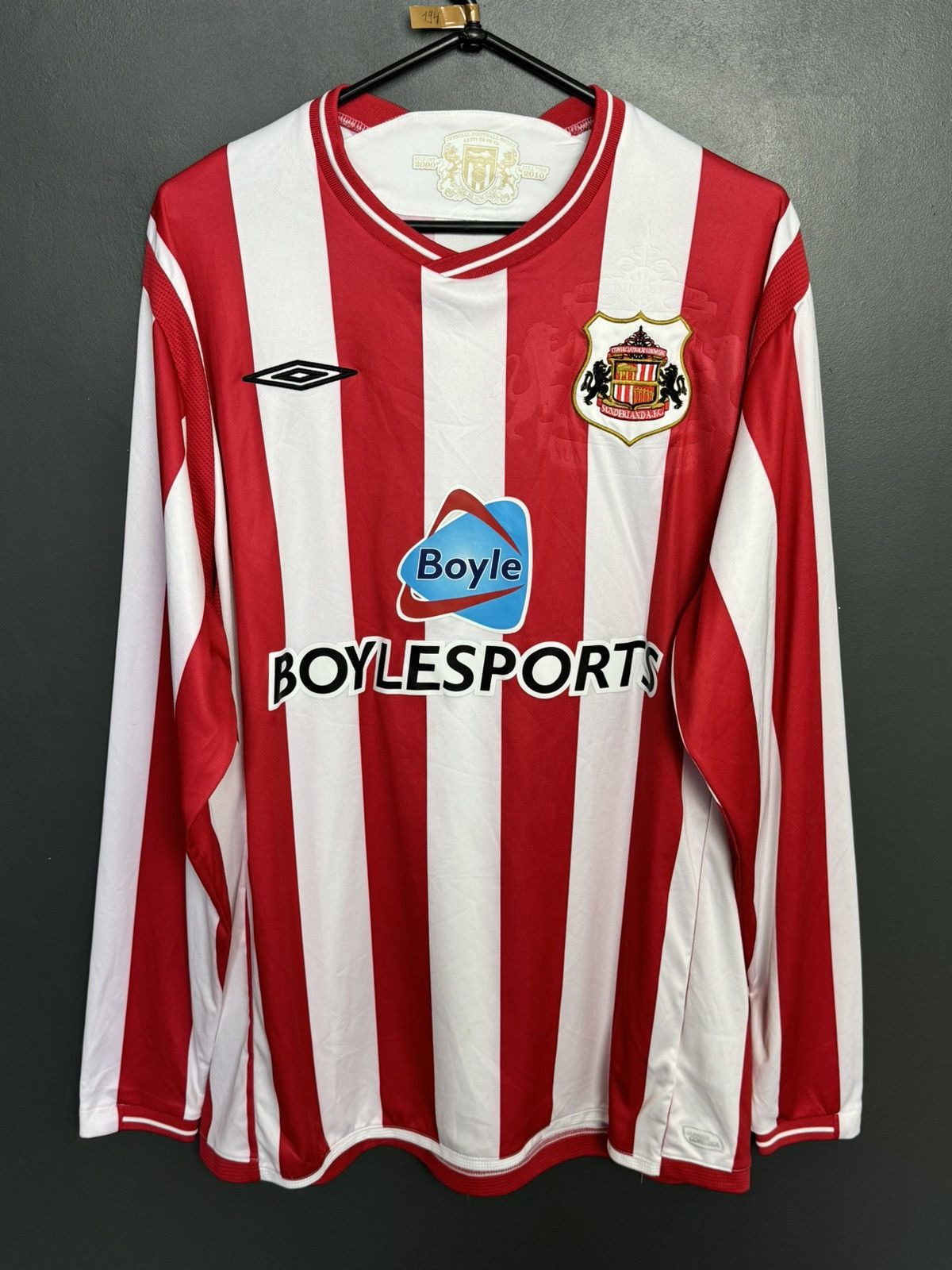 Umbro Sunderland 09/10 Home Football Long Sleeve T-Shirt Size US XL / EU 56 / 4 - 1 Thumbnail