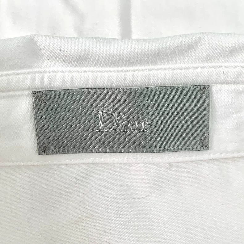 Dior Dior Size 38 White graffiti design cotton lapel long-sleeve Size US XXS / EU 40 - 5 Thumbnail