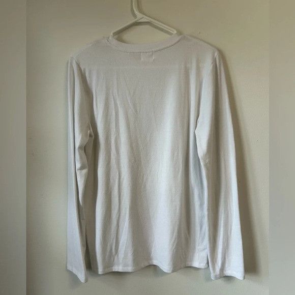 Aritzia Wilfred Free White Long Sleeve Top Size M / US 6-8 / IT 42-44 - 2 Thumbnail