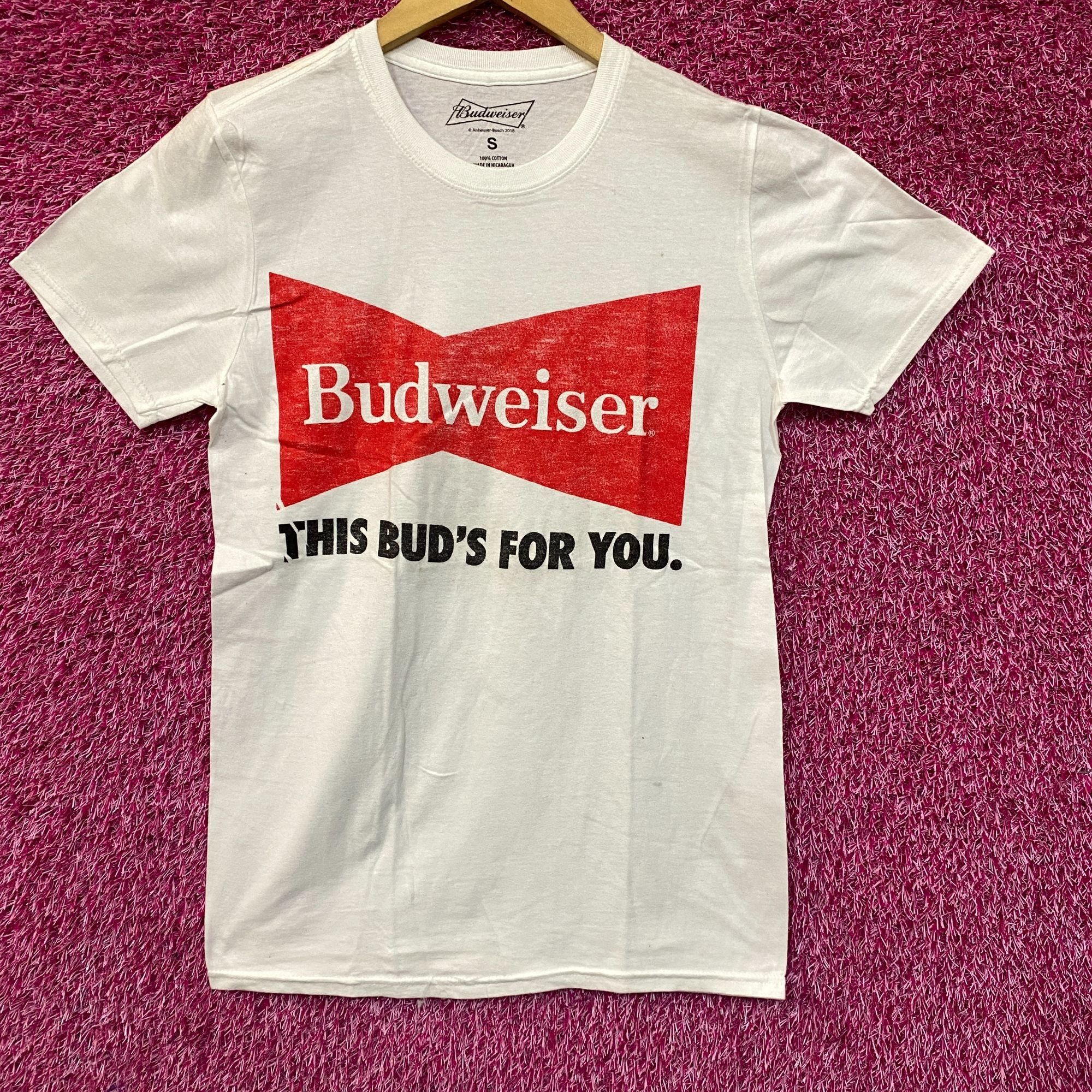 Budweiser Budweiser Bowtie Logo - This Bud's For You - T-Shirt Small Size US S / EU 44-46 / 1 - 1 Thumbnail
