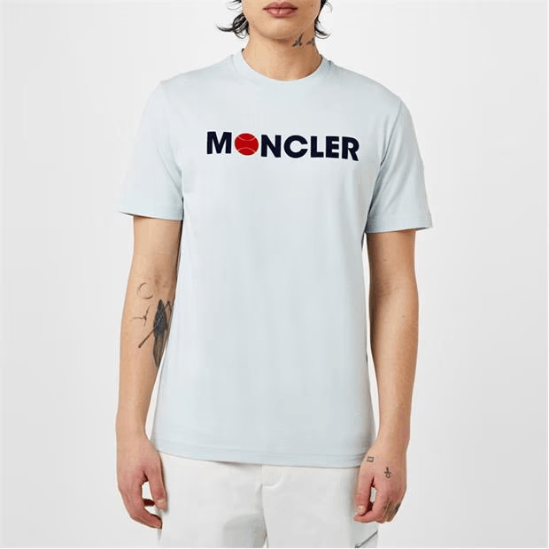 Moncler Flocked Logo T-Shirt Size US S / EU 44-46 / 1 - 4 Thumbnail