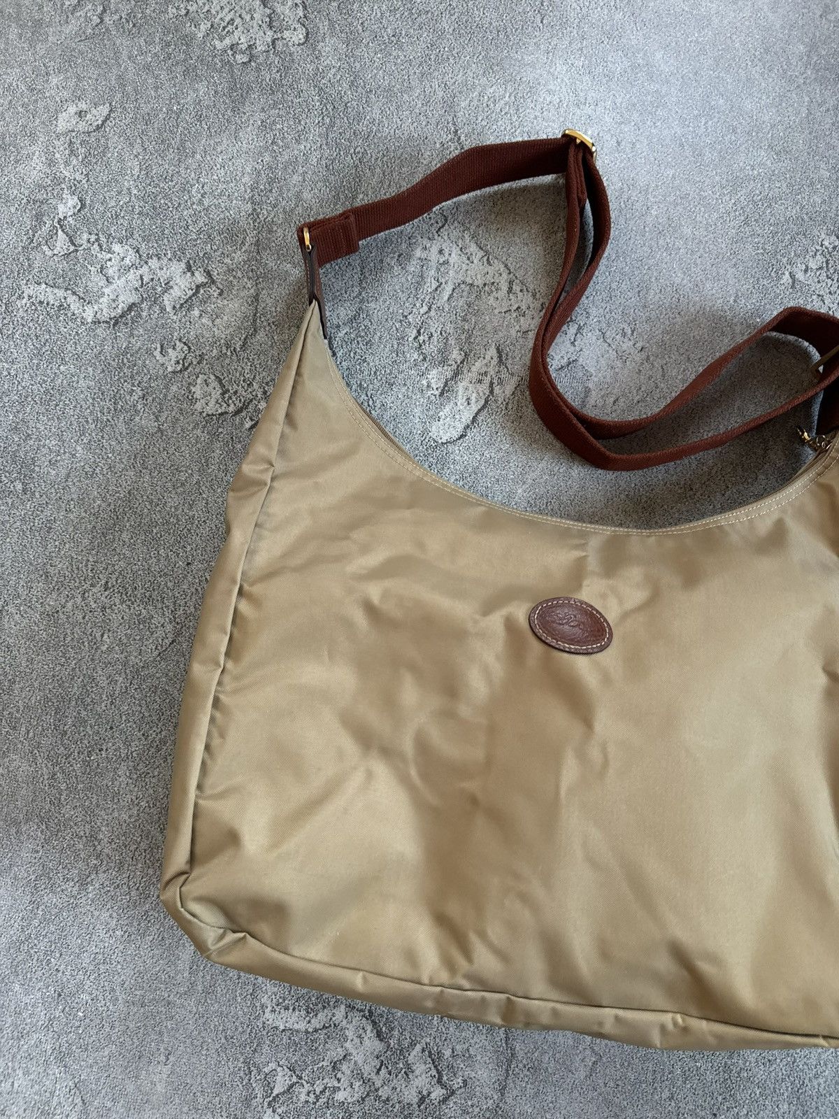 Longchamp Longchamp retro big shoulder baguette bag 💼 beige luxury Size ONE SIZE - 2 Thumbnail