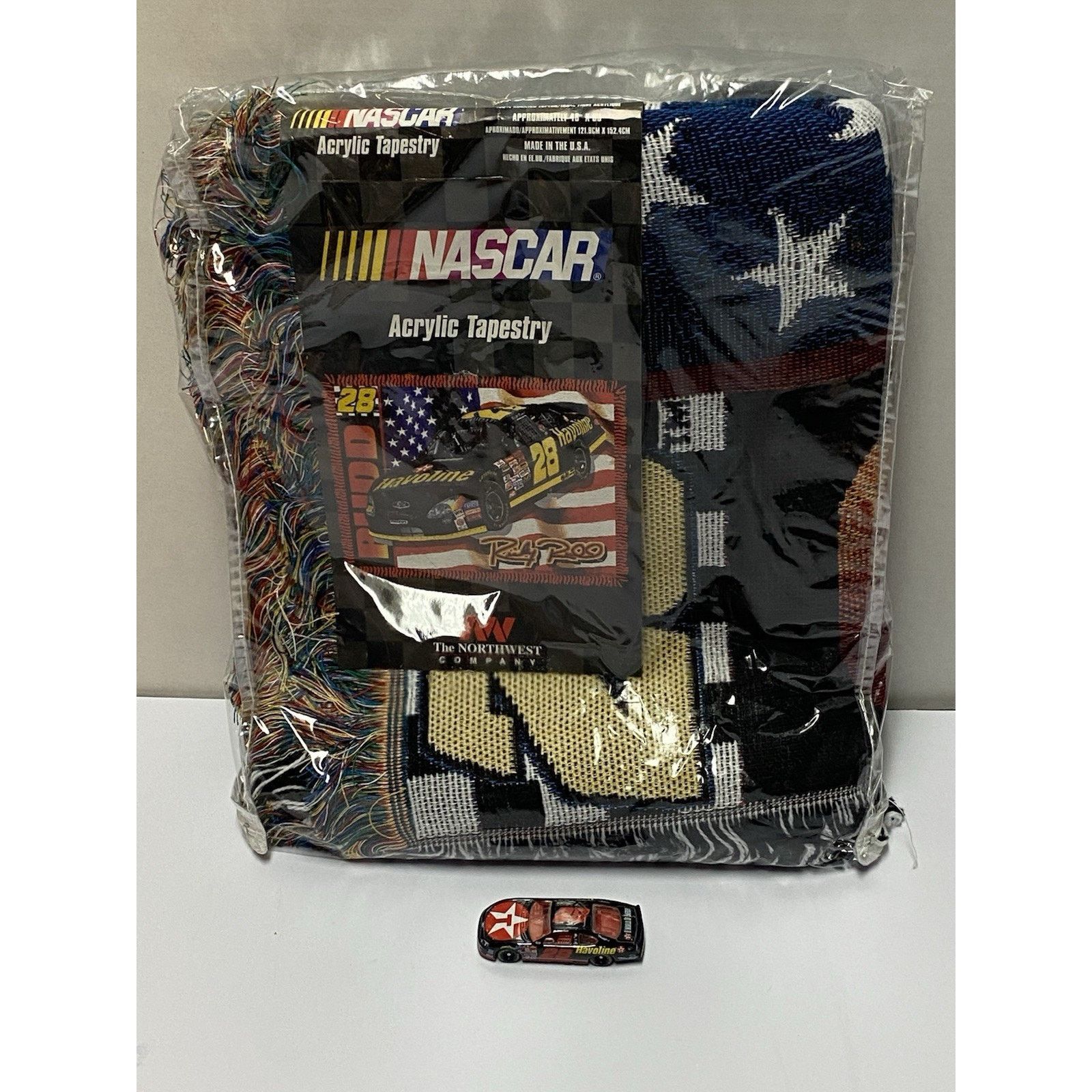 Northwest Territory Vtg 2000s Y2K Ricky Rudd Blanket Tapestry 60x48in NASCAR NEW Size ONE SIZE - 1 Thumbnail