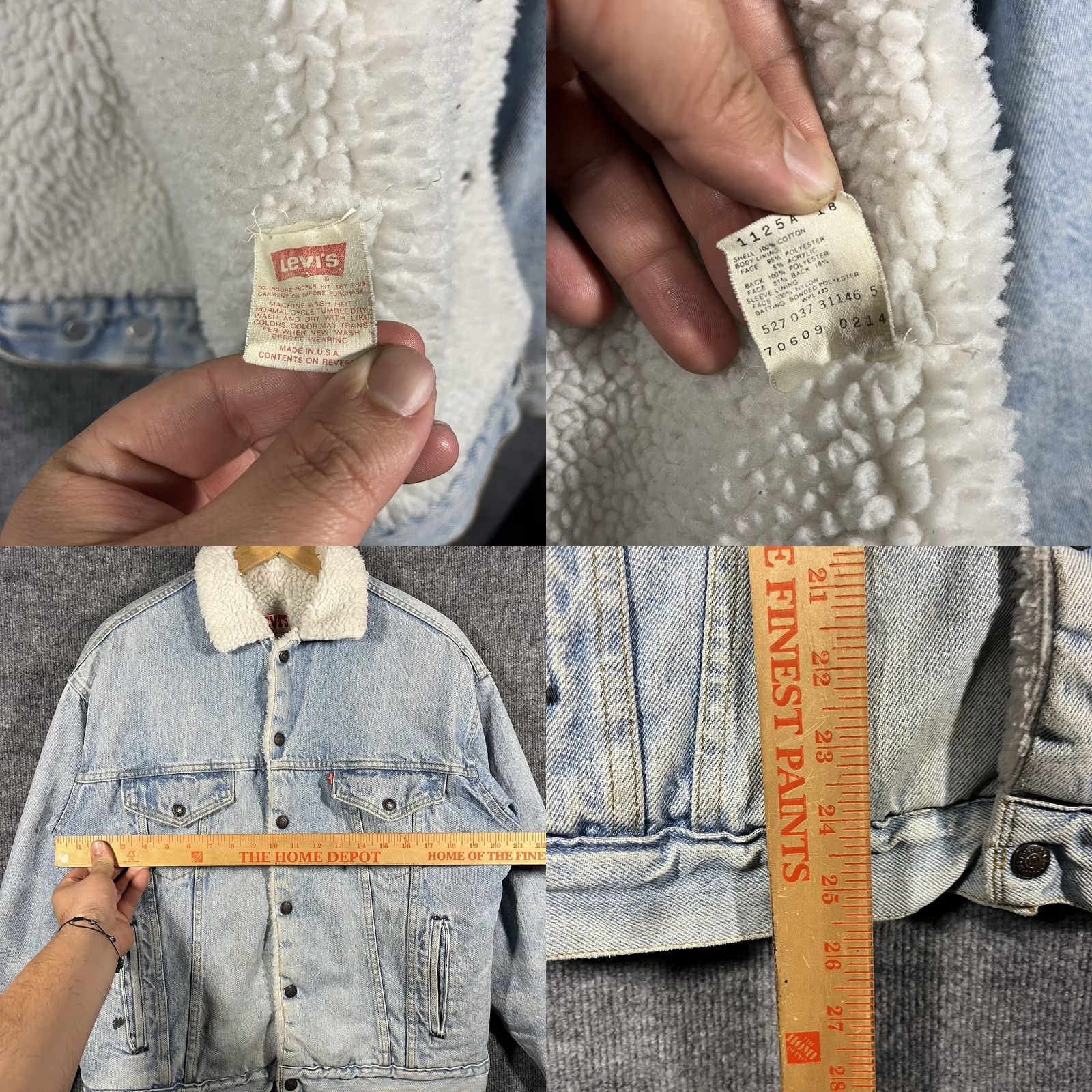 Levi's VINTAGE Levi's Denim Jacket Mens M Blue 1982 USA Sherpa Lined Denim Jacket Size US M / EU 48-50 / 2 - 8 Thumbnail
