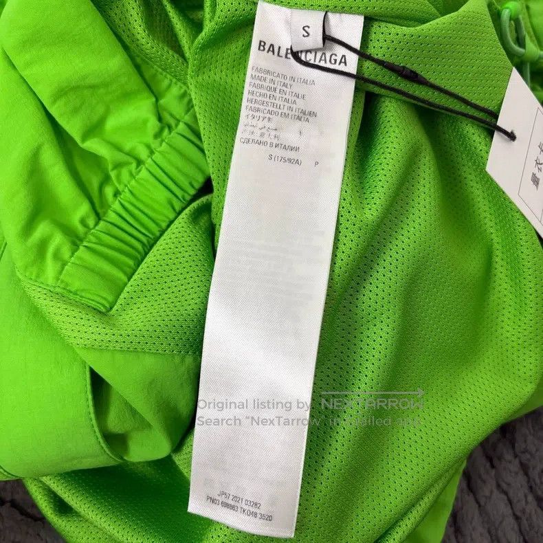 Balenciaga Balenciaga 3B Sports Icon Colorblock Sports Jacket - Green Size US S / EU 44-46 / 1 - 4 Thumbnail