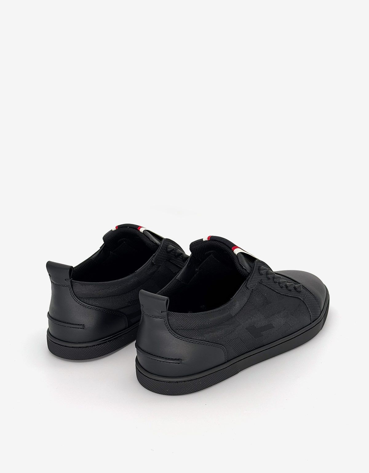 Christian Louboutin F.A.V Fique A Vontade Germoetric Black Trainers Size US 10 / EU 43 - 7 Thumbnail