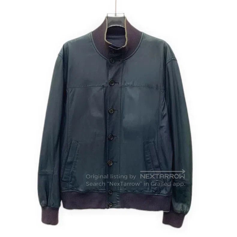 Brunello Cucinelli Brunello Cucinelli Leather Jacket L. Size US L / EU 52-54 / 3 - 1 Thumbnail
