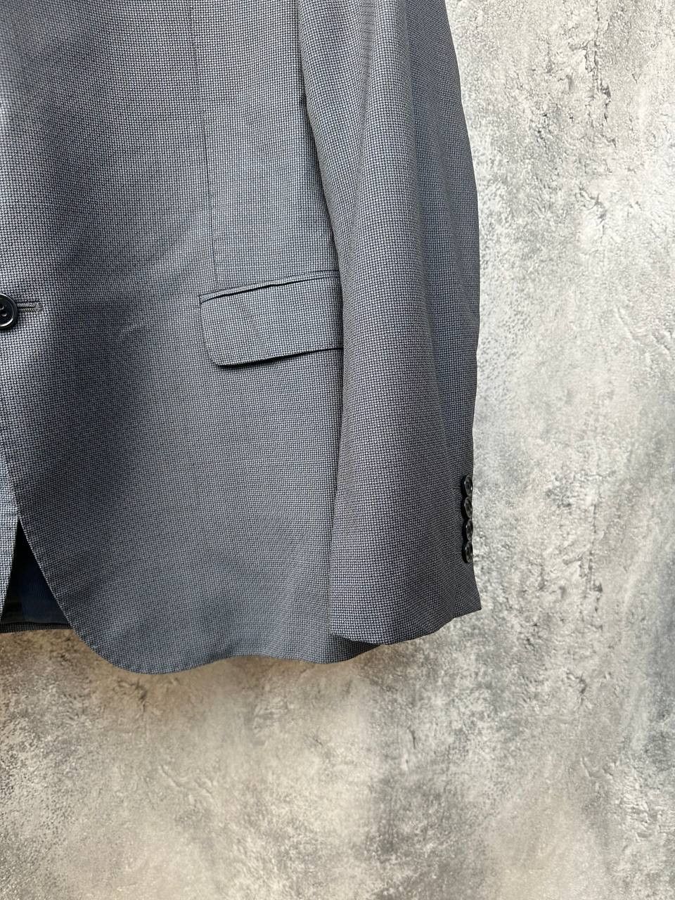 Designer × Emporio Armani Emporio Armani M Line Lana Wool Tweed Blazer Notch Jacket Size 50R - 9 Thumbnail