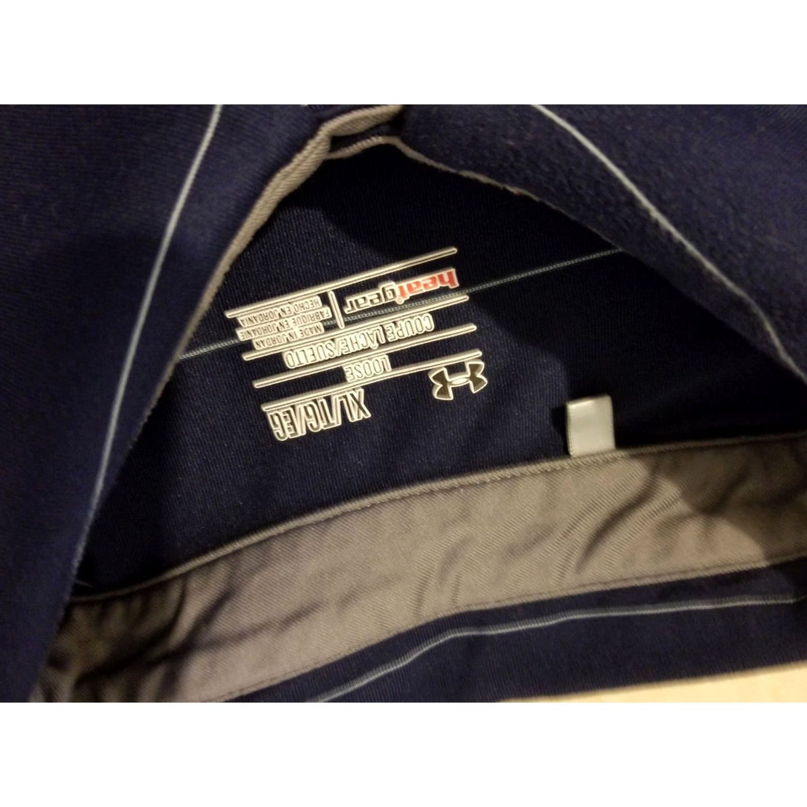 Under Armour Mens Under Armour Polo Shirt XL Navy Blue Athletic Golf Size US XL / EU 56 / 4 - 3 Thumbnail