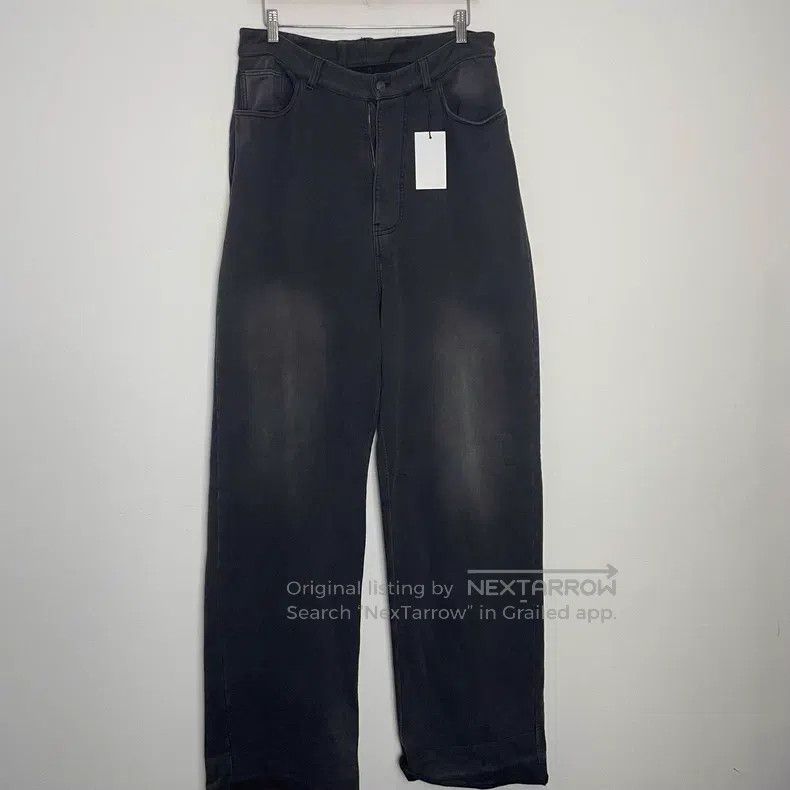 Balenciaga Balenciaga size XS Black Gray Washed Baggy Loose Wide Leg Size US 27 - 1 Thumbnail