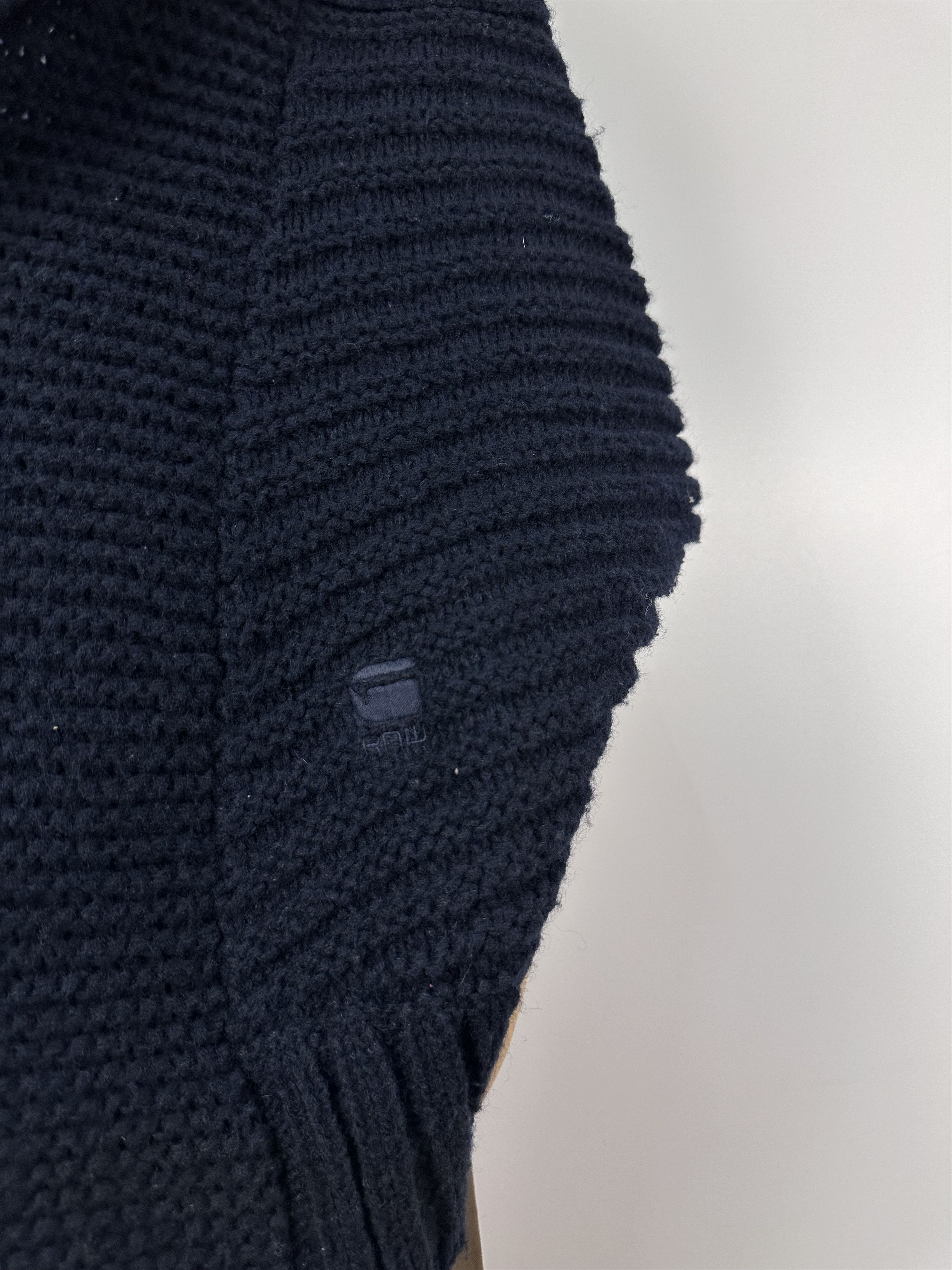G-Star G Star Raw Keys Shrug Blue Knit Chunky Knit Sleeveless Shrug Size M / US 6-8 / IT 42-44 - 4 Thumbnail
