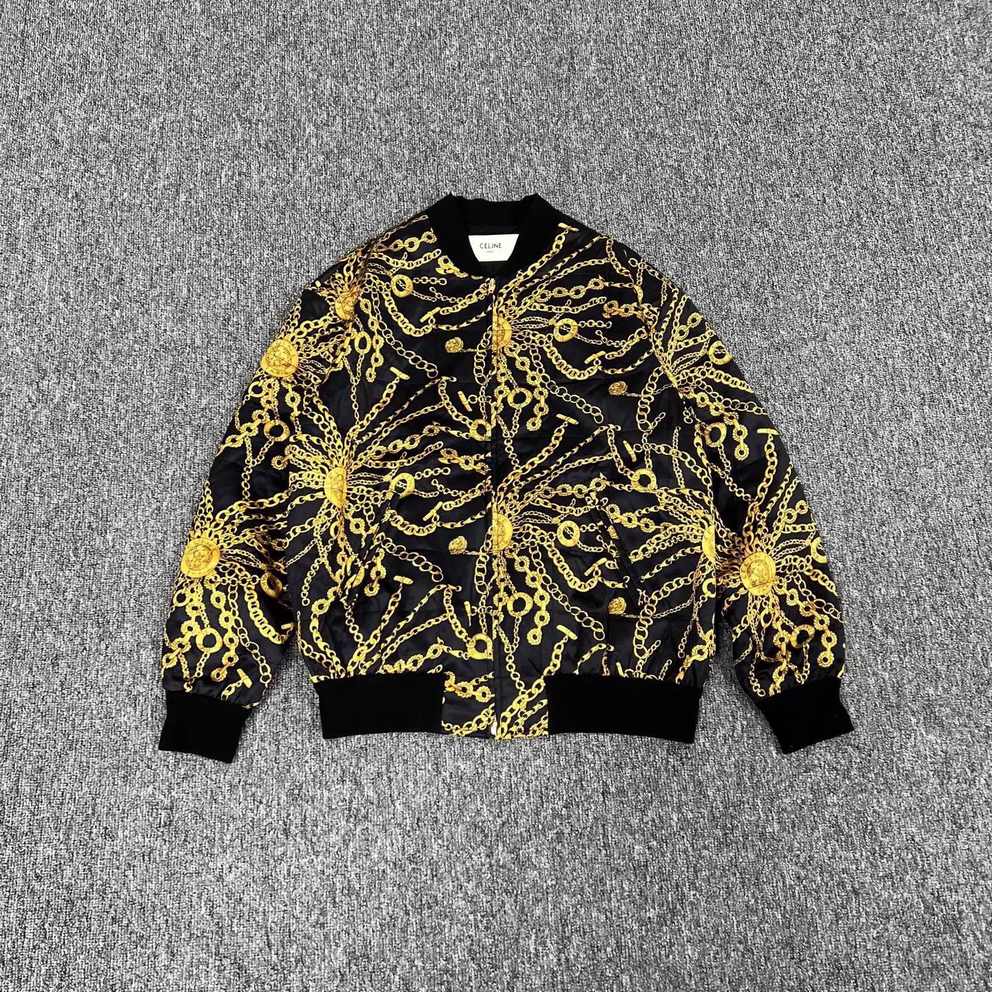 Celine Celine B&G Chain Print Varsity Jacket 38 99 New Size XS / US 0-2 / IT 36-38 - 1 Thumbnail