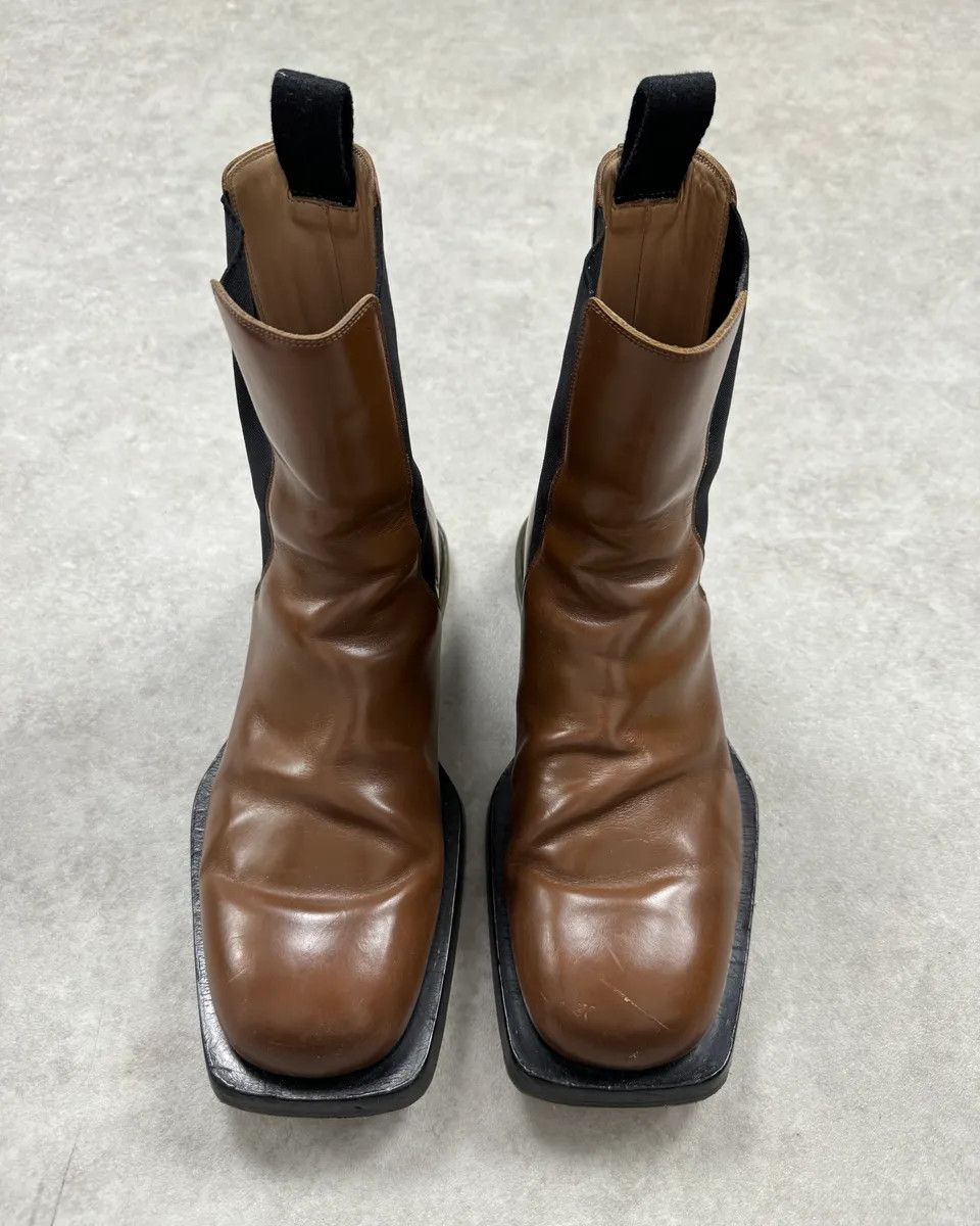 Bottega Veneta Bottega Veneta Brown Leather Boots Size US 11 / EU 44 - 6 Thumbnail
