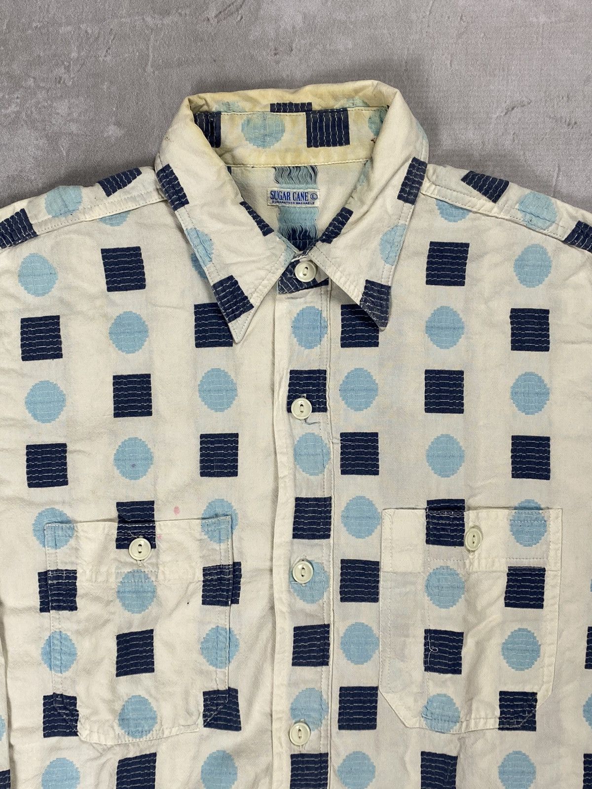 Sugar Cane Sugar Cane Polkadot Button Shirt Size US L / EU 52-54 / 3 - 3 Thumbnail