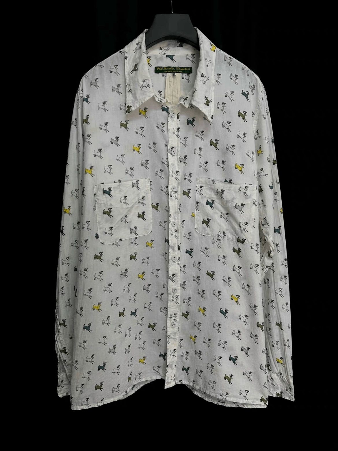Paul Harnden Shoemakers Paul Harnden Shoemakers Deer Pattern Shirt Size US XS / EU 42 / 0 - 1 Thumbnail