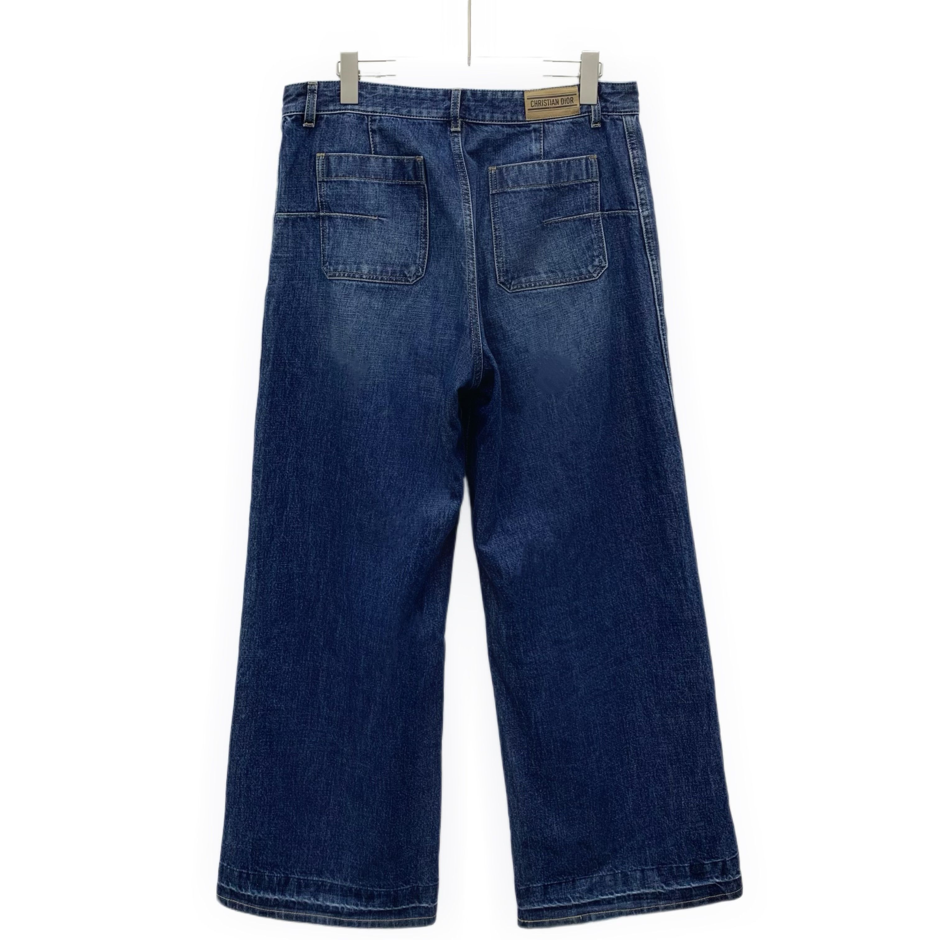 Dior Dior Leather Patch Jeans Blue Size US 28 / EU 44 - 2 Thumbnail