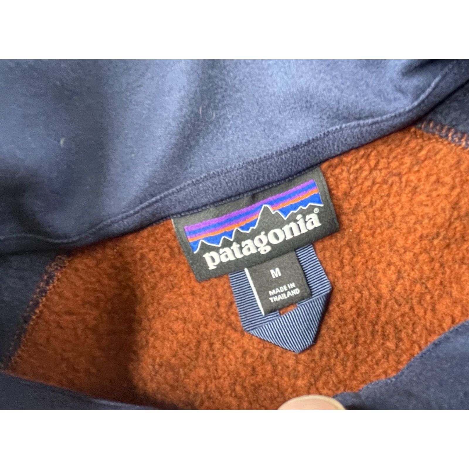 Patagonia Patagonia Better Sweater Pullover Sweater 1/4 Zip Fleece Men M Orange Blue Vintage No Size US M / EU 48-50 / 2 - 2 Thumbnail