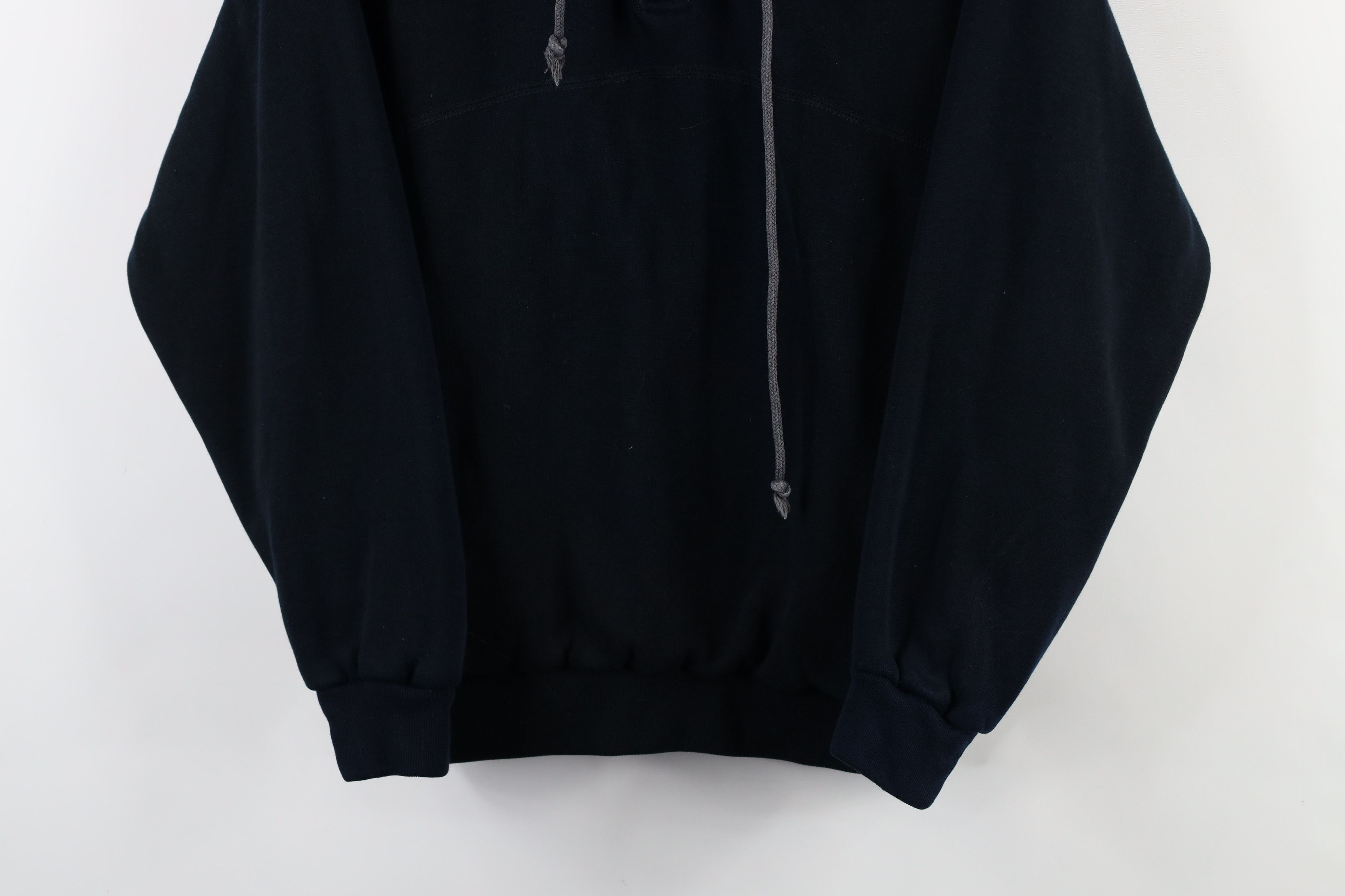 Vintage Vintage 90s Streetwear Wall Blank Henley Hoodie Sweatshirt Size US M / EU 48-50 / 2 - 3 Thumbnail