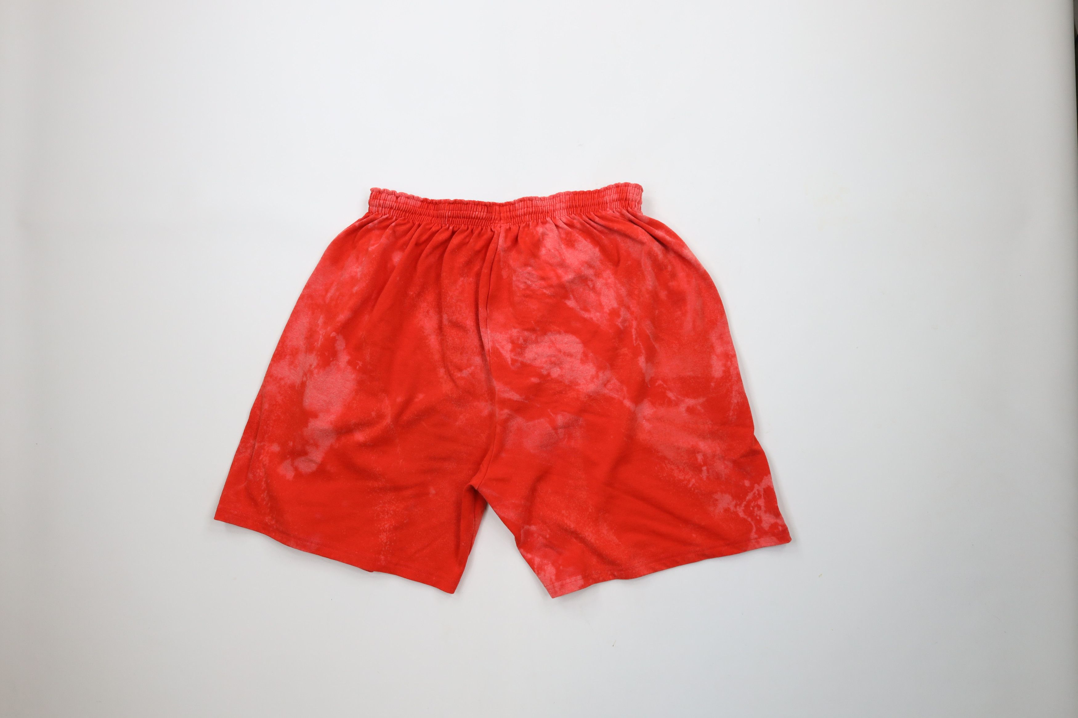 Champion × Vintage Vintage 90s Champion Spell Acid Wash Heavyweight Shorts Red Size US 38 / EU 54 - 6 Thumbnail