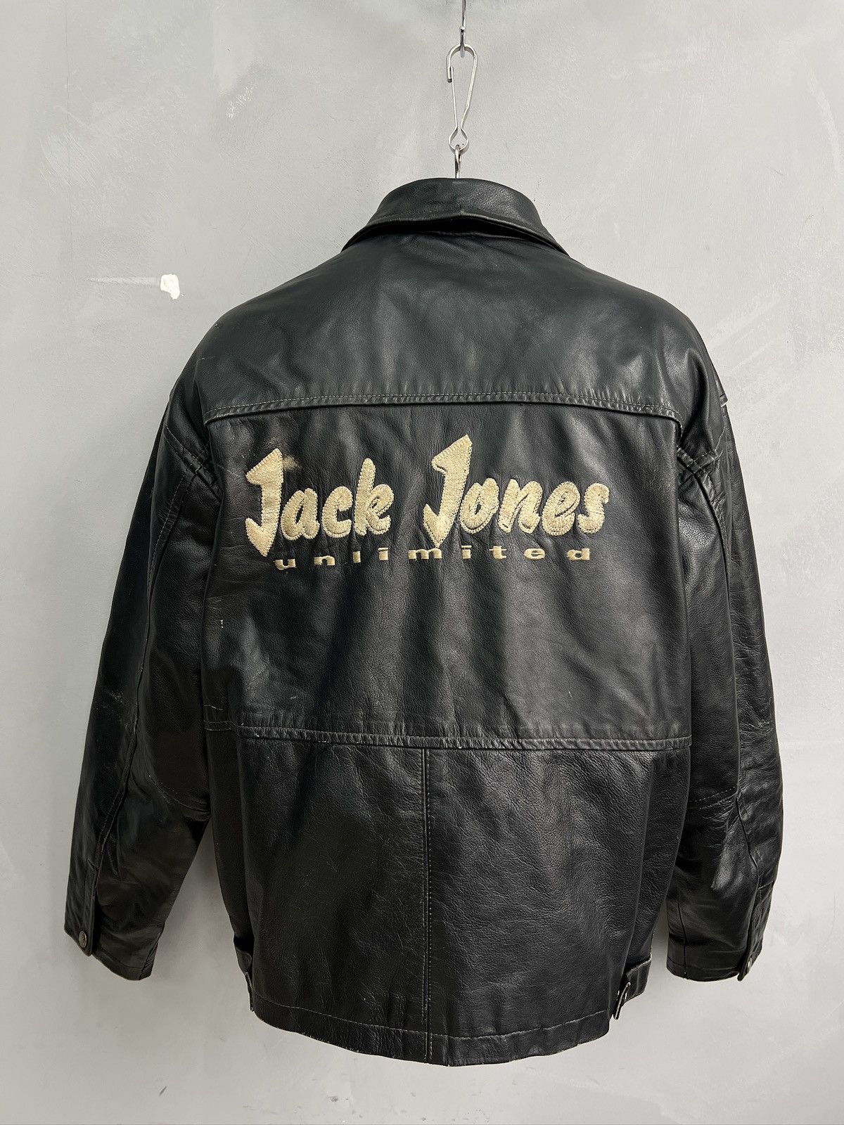 Jack & Jones Avant Garde retro schott style leather 90s jacket y2k Size US XL / EU 56 / 4 - 6 Thumbnail
