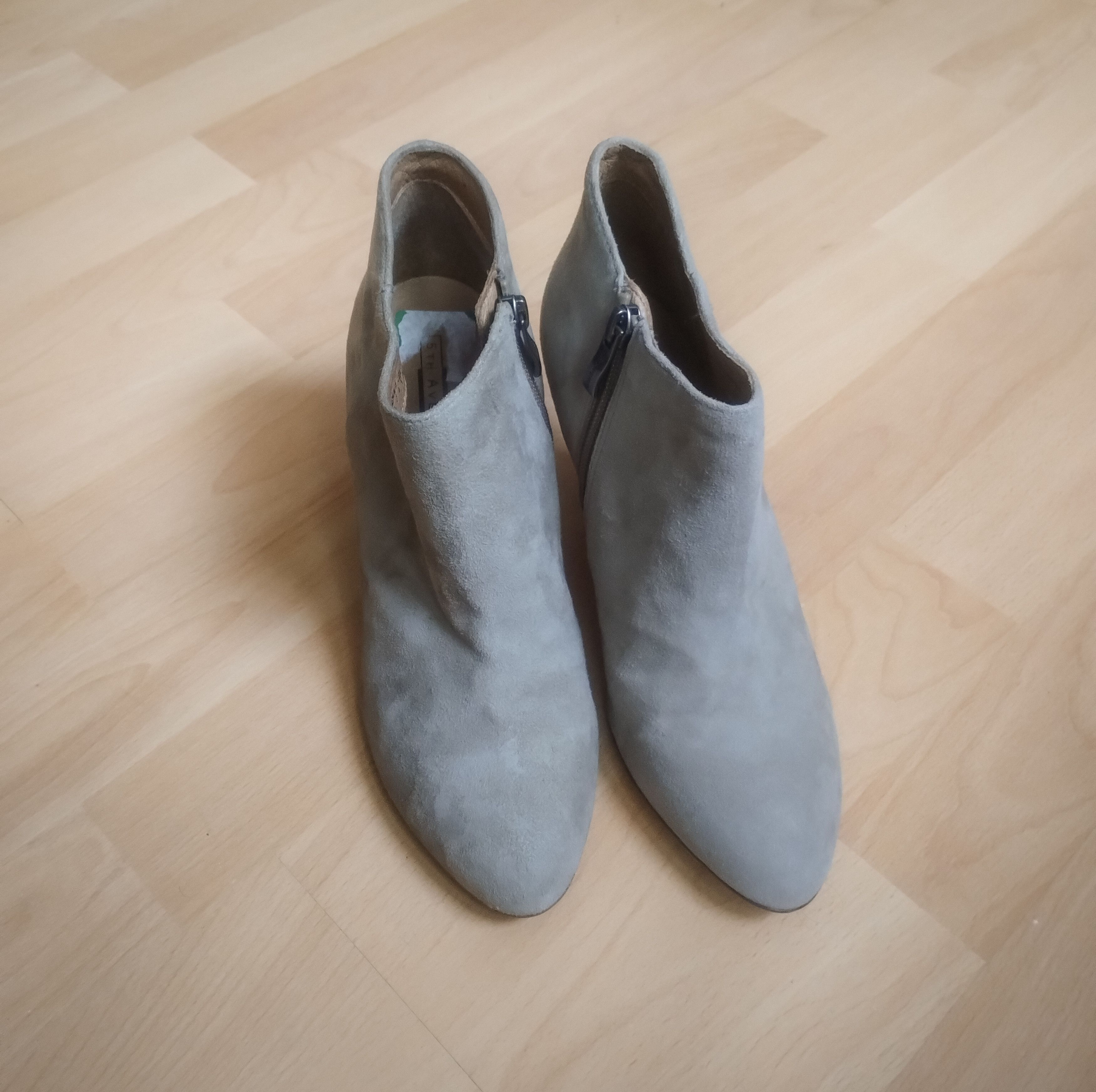Other 5th Avenue Gray Suede Ankle booties - Size 38 Size US 7.5 / IT 37.5 - 2 Thumbnail