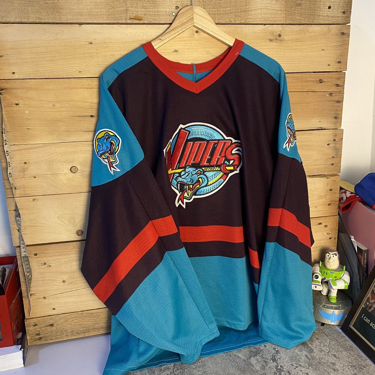Hockey Jersey NHL Vintage Rare VTG IHL Detroit Vipers Authentic Jersey Grailed