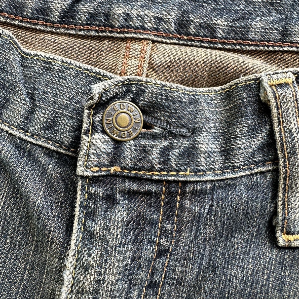 Japanese Brand Vintage Edwin Rusty Faded Distressed Denim Jean Pant Size US 34 / EU 50 - 4 Thumbnail