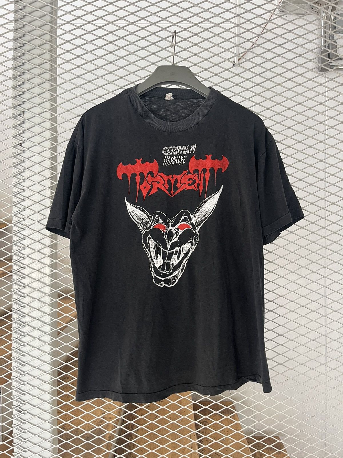 Band Tees × Vintage Vintage TORMENT Das Neue GERRMAN HARDCORE 1989’s T-shirt Size US L / EU 52-54 / 3 - 2 Thumbnail