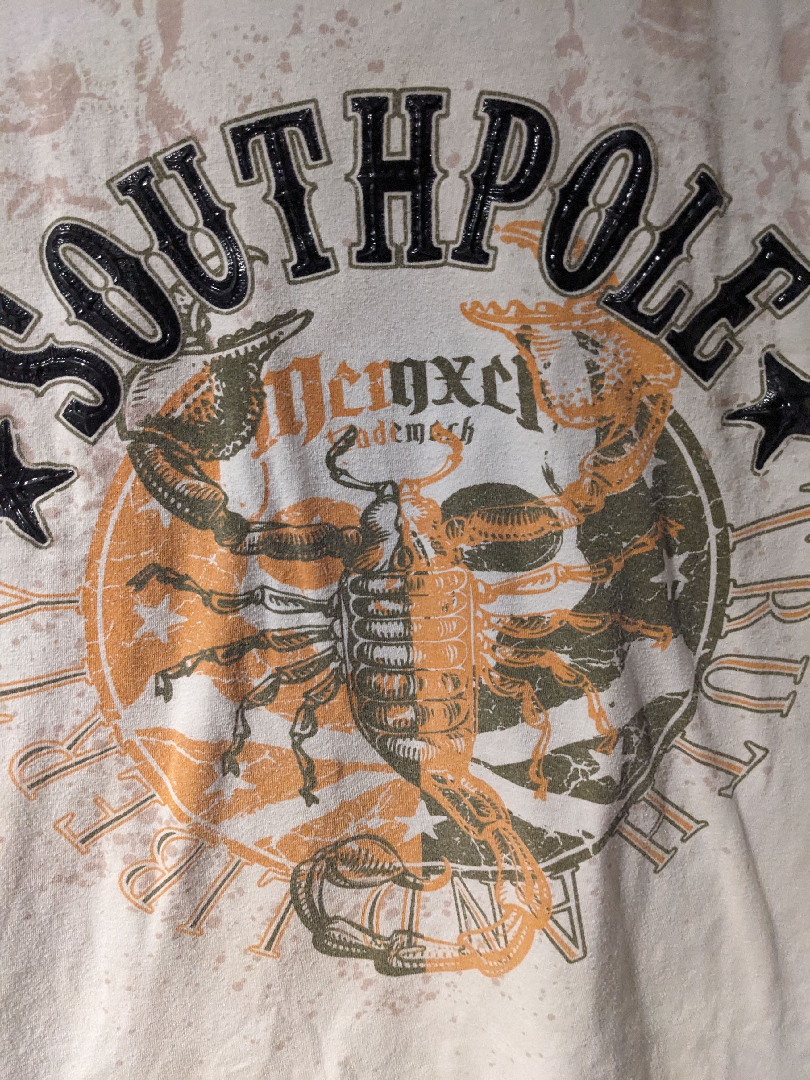 Southpole × Vintage Vintage Y2K South Pole Grunge Beige Gray Large T-Shirt Size US L / EU 52-54 / 3 - 2 Thumbnail