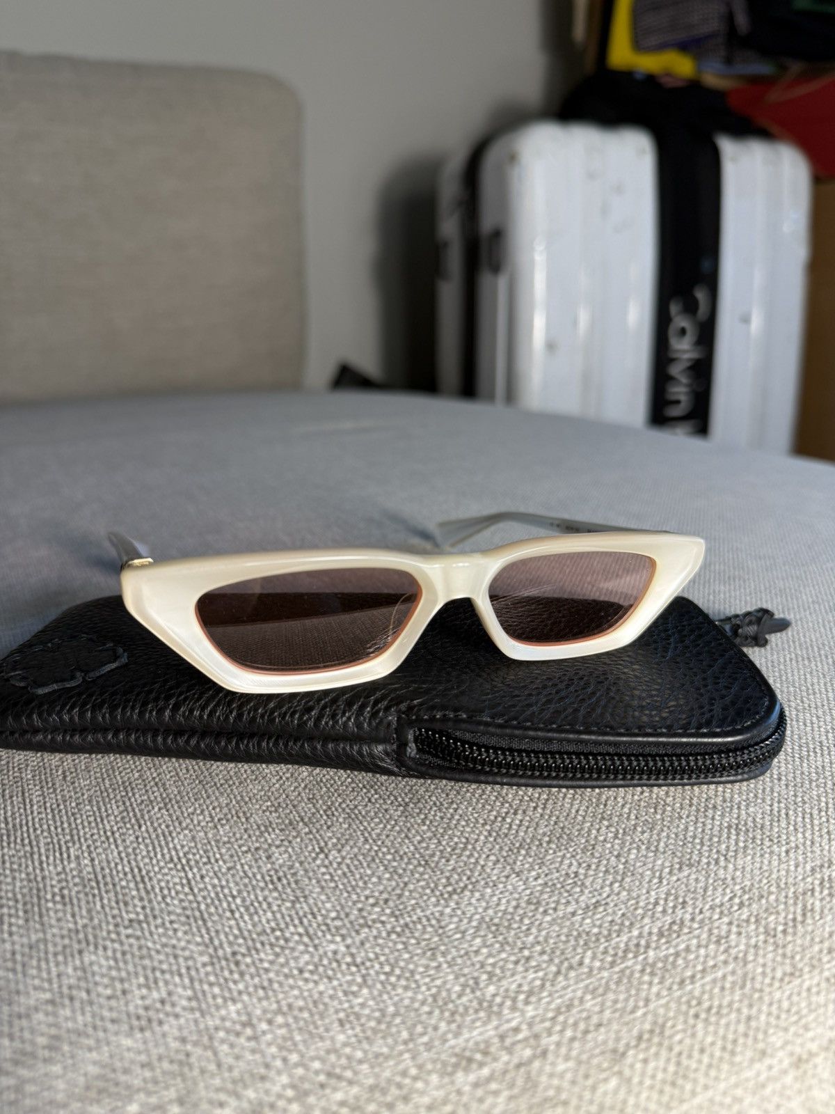 Chrome Hearts Pearl & 23K Gold Accent Sunglasses Size ONE SIZE - 2 Thumbnail