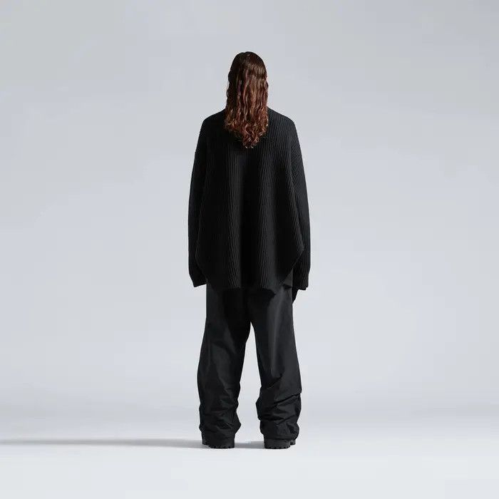 Balenciaga o1s1wg110126 Half Zip High Neck Poncho in Black Size US XS / EU 42 / 0 - 4 Thumbnail