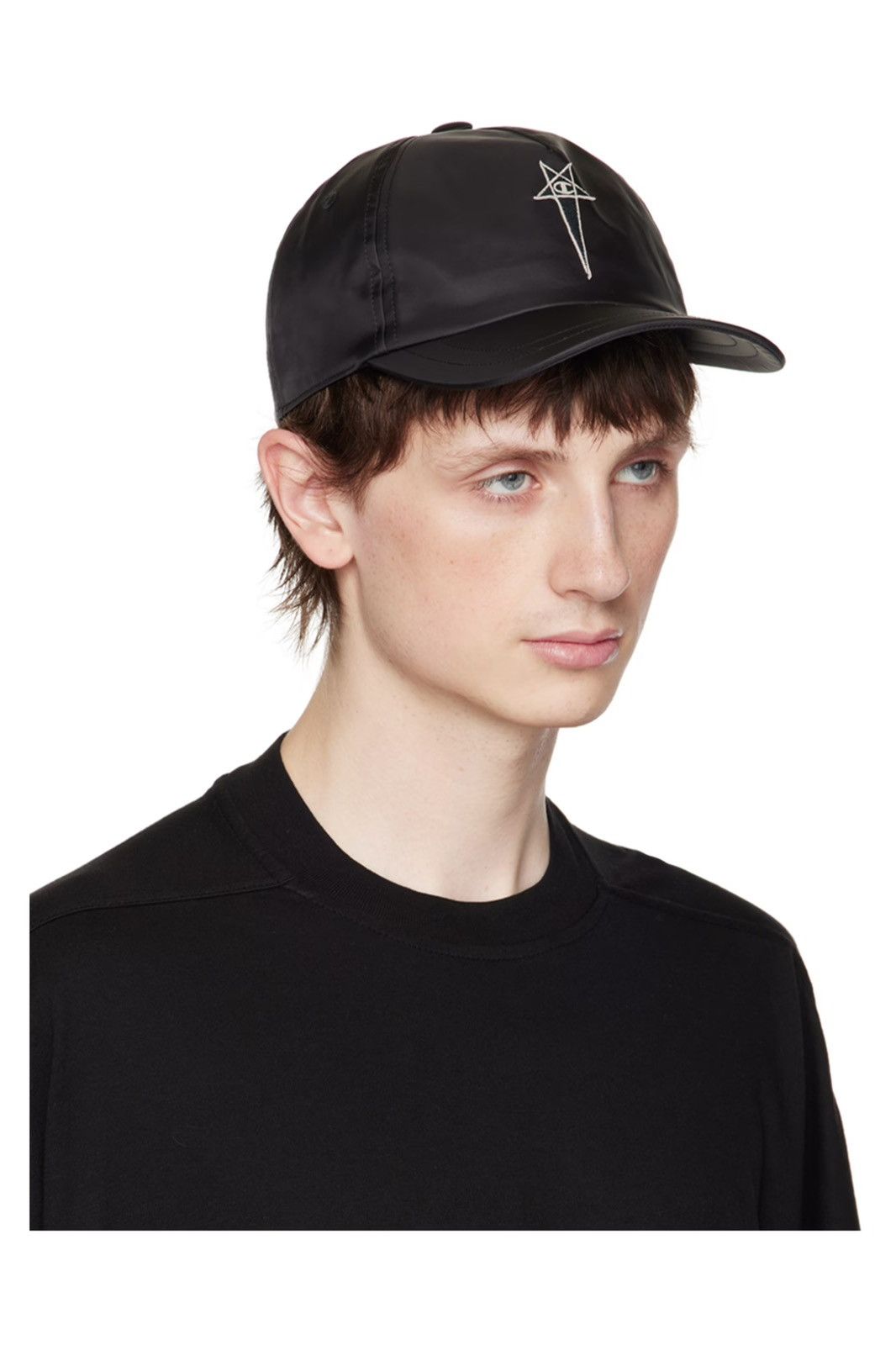 Champion × Rick Owens Rick Owen’s Black Champion Edition Baseball Cap Size ONE SIZE - 2 Thumbnail