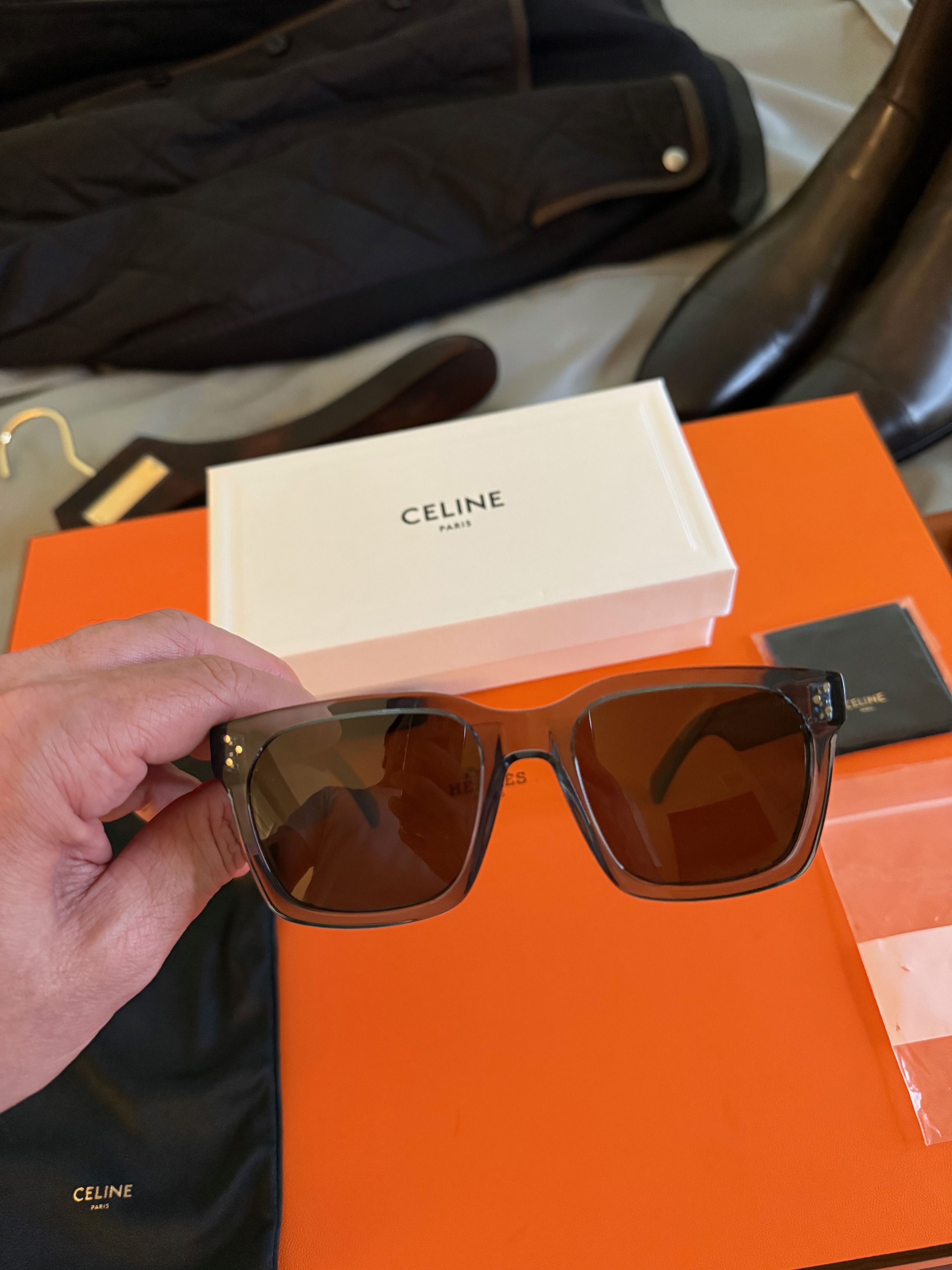 Celine Coveted Effortless Cool NEW $515 w/tax CELINE Tinted Acetate Size ONE SIZE - 10 Thumbnail
