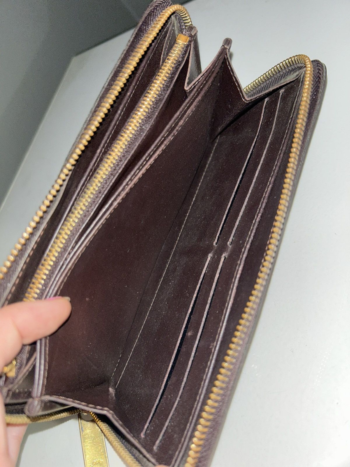Louis Vuitton Louis Vuitton Monogram Amarante Vernis Zippy Wallet CA4130 Size ONE SIZE - 6 Thumbnail