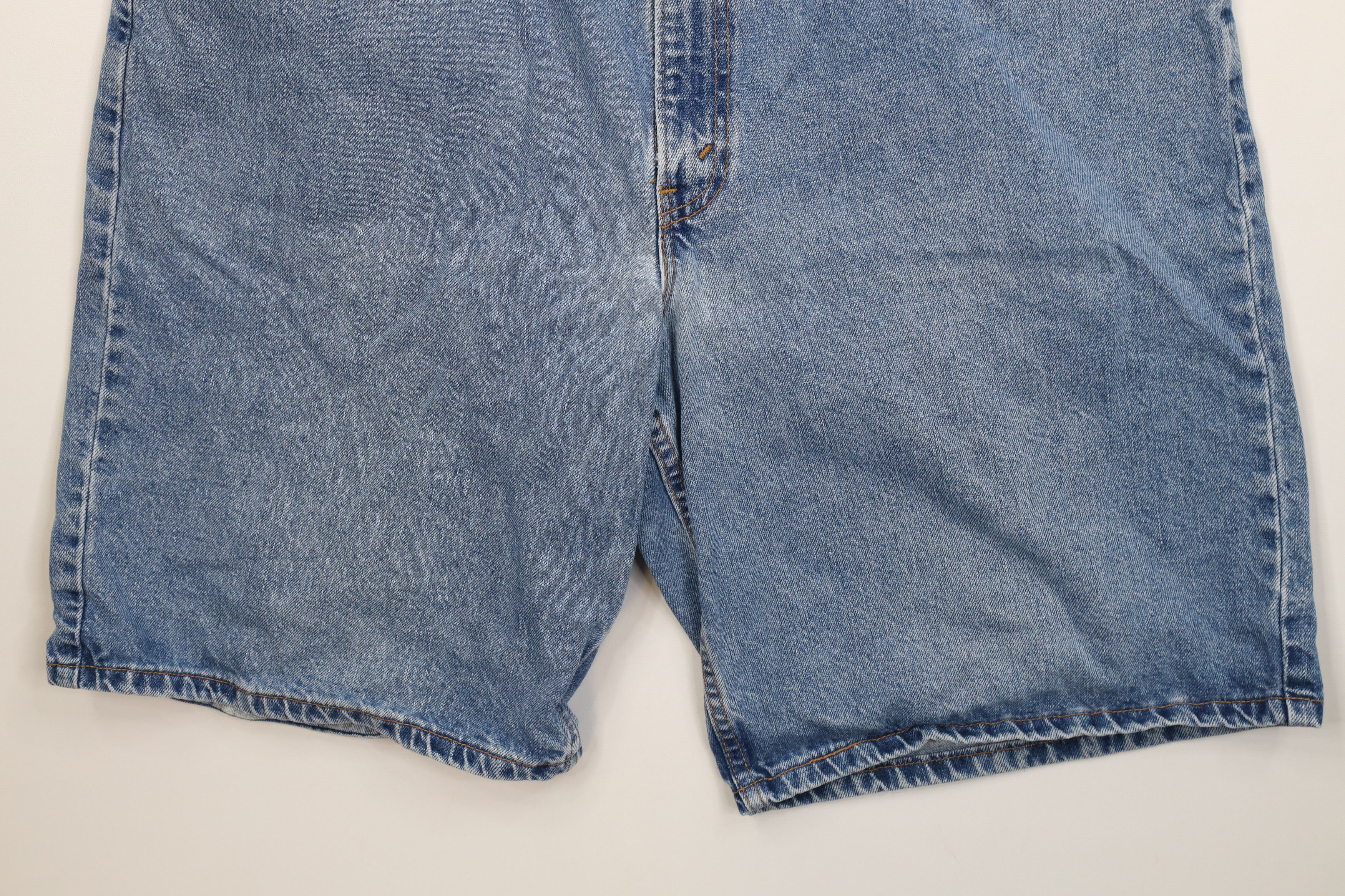 Levi's Vintage Y2K 2000 Levis 560 Fit Baggy Denim Shorts Blue USA Size US 38 / EU 54 - 4 Thumbnail