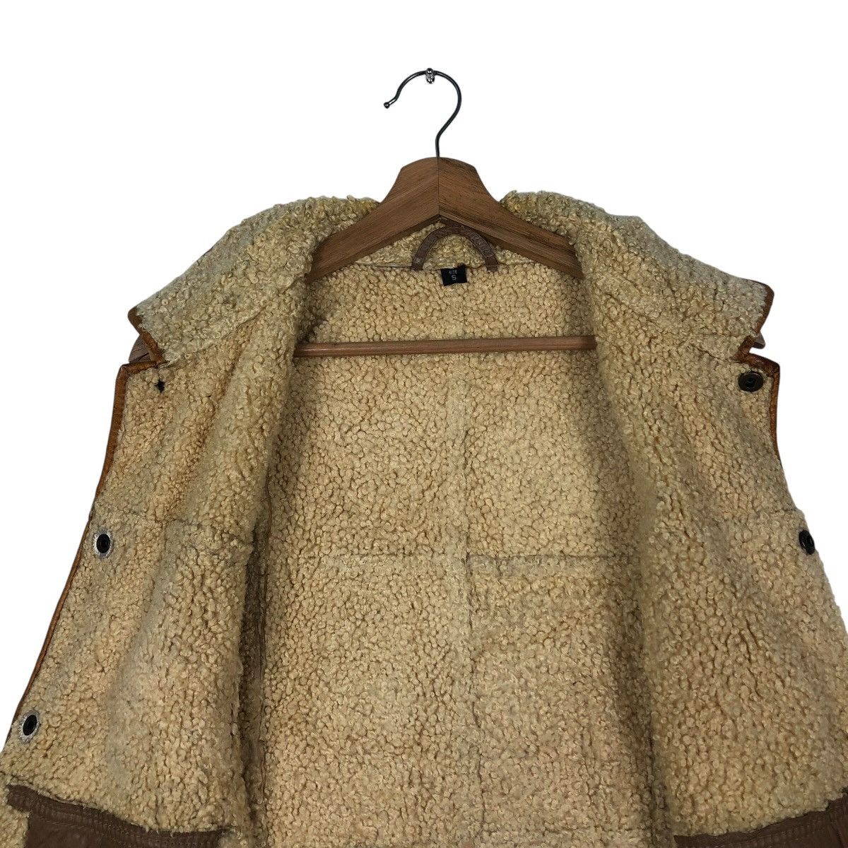 📌Vintage Tank Top Leather Shearling Aotea New Zealand