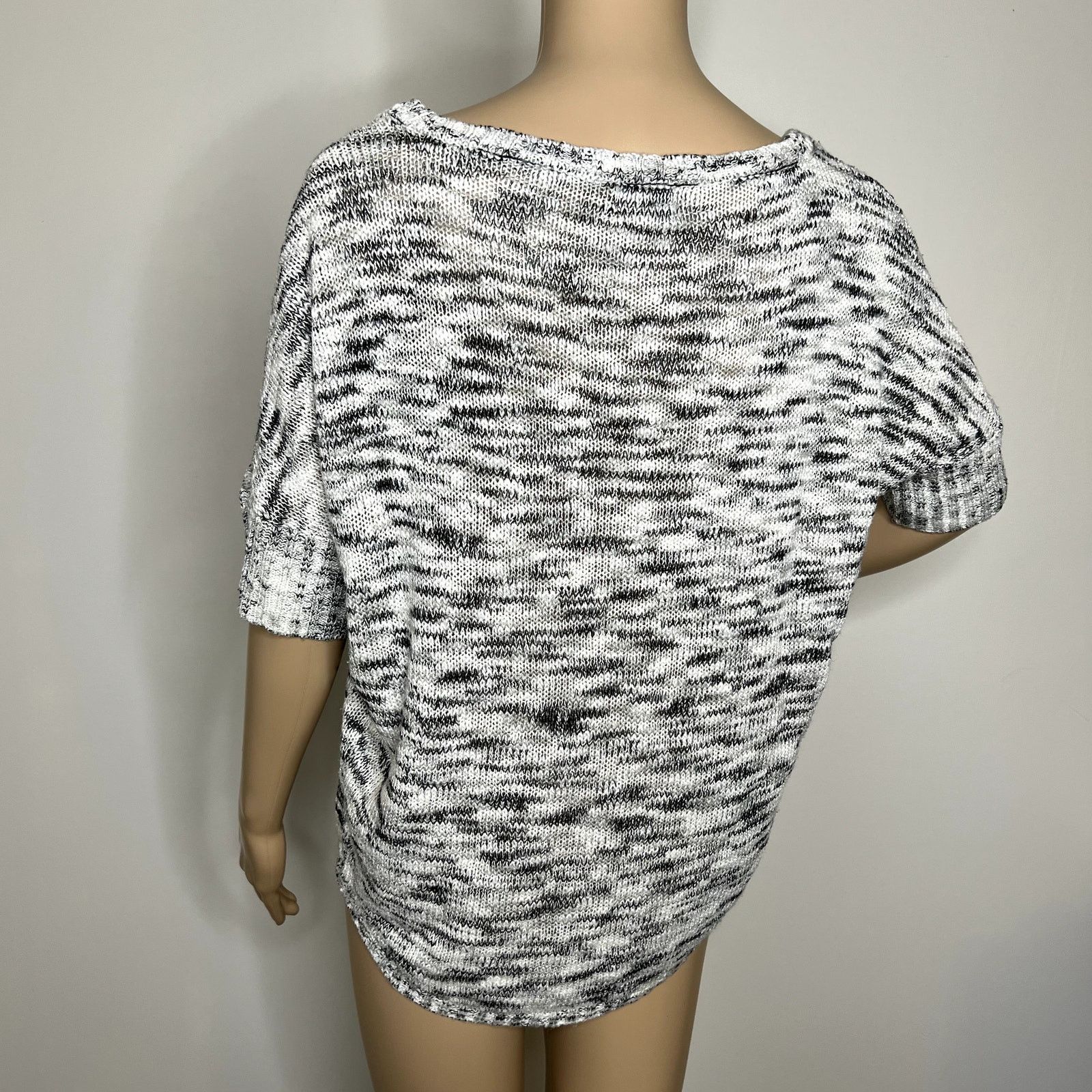 Other Eyelash Couture Gray Marled Knit Sweater Size XS / US 0-2 / IT 36-38 - 3 Thumbnail