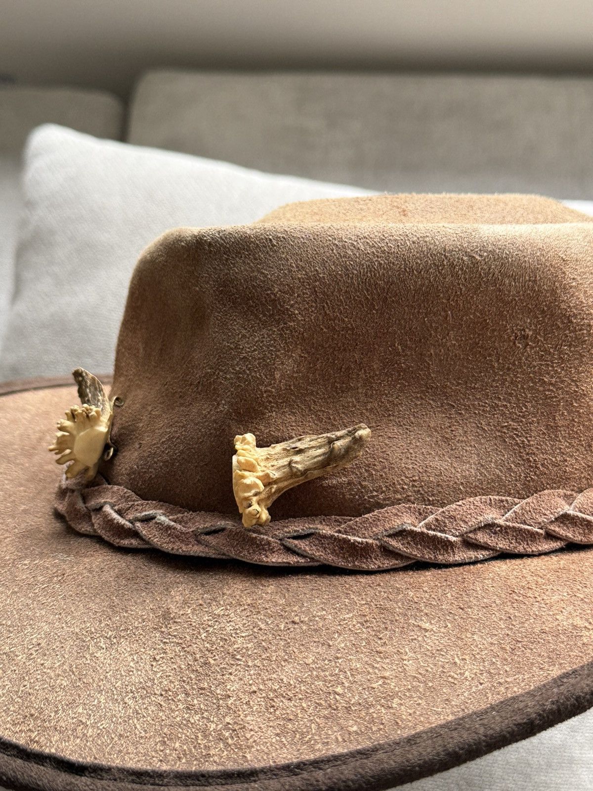 Vintage Barmah Australia x Trikora Squash Oiled Bones Leather Hat Size ONE SIZE - 4 Thumbnail
