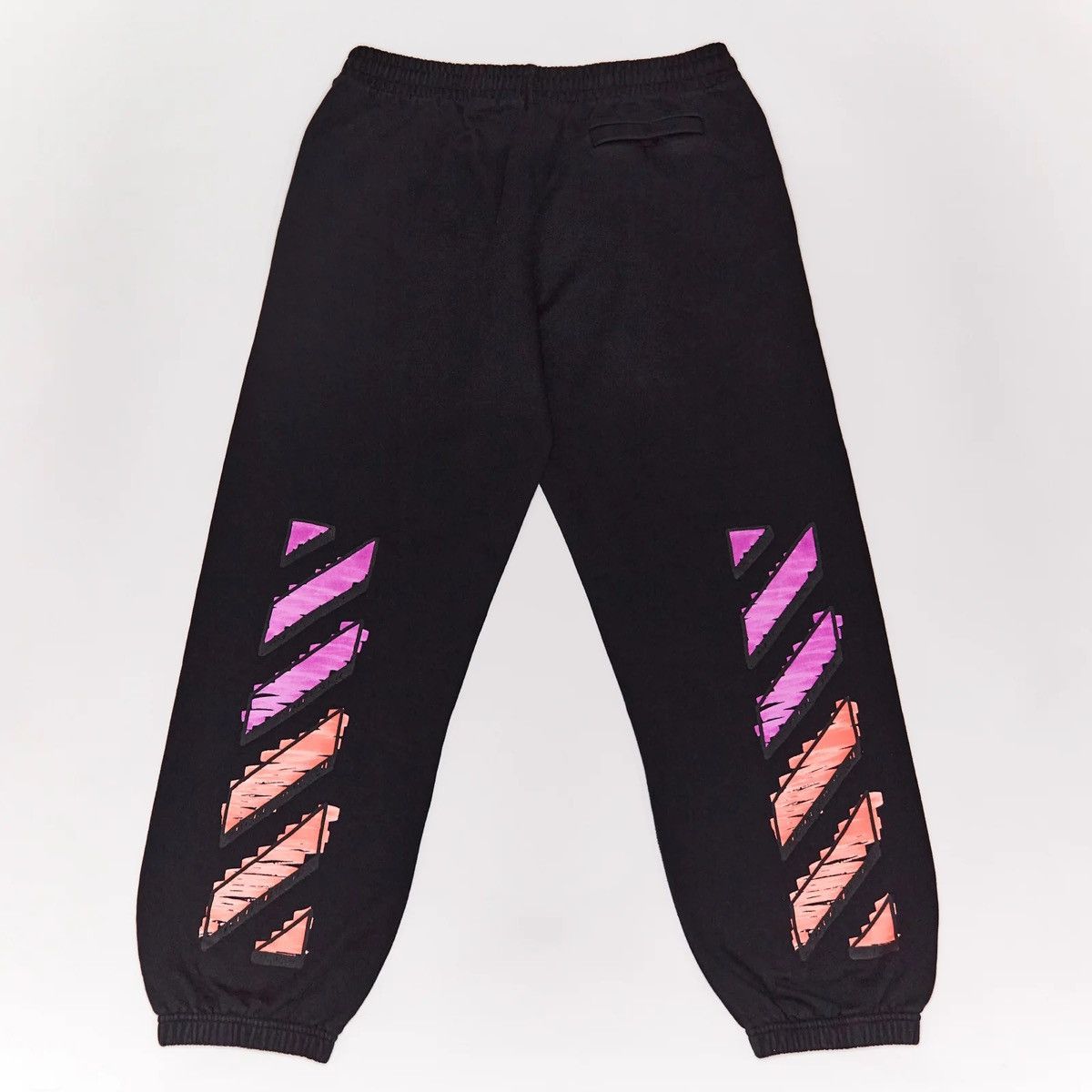 Off-White OFF-WHITE BLACK KNIT DIAGONAL BRUSHED STRIPE DETAIL TRACK Size US 36 / EU 52 - 2 Thumbnail