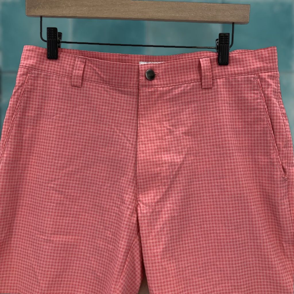Peter Millar Peter Millar Mens Shorts 32 Gingham Performance Golf Stretch Lightweight Summer Size US 32 / EU 48 - 1 Thumbnail