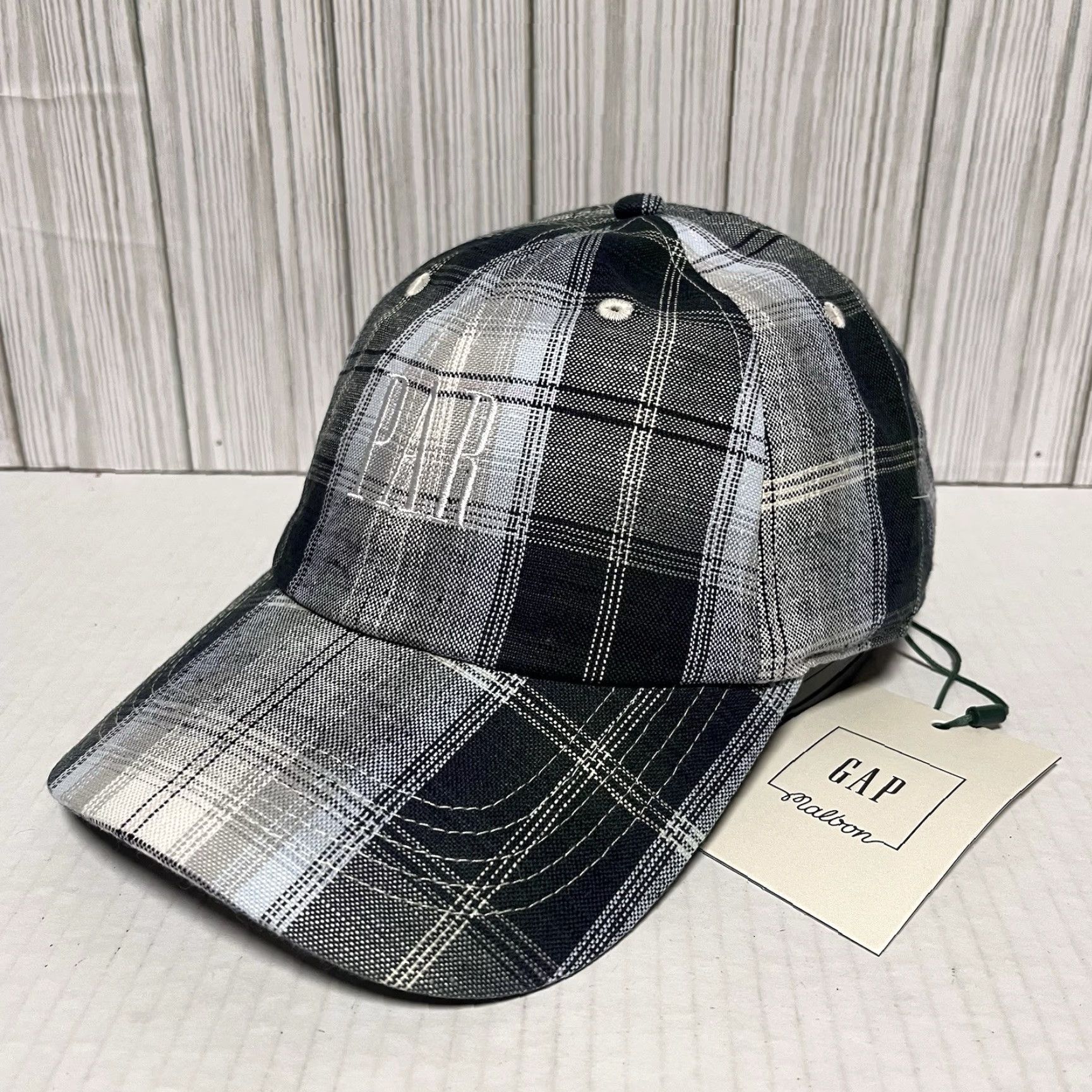 Gap Malbon GAP Golf Hat Cap Plaid PAR Strap Back Adjustable Green Blue Hat Mens One Size Multicolor 90s Dad Nature Outdoor Sports USA Golf Hat Size ONE SIZE - 3 Thumbnail