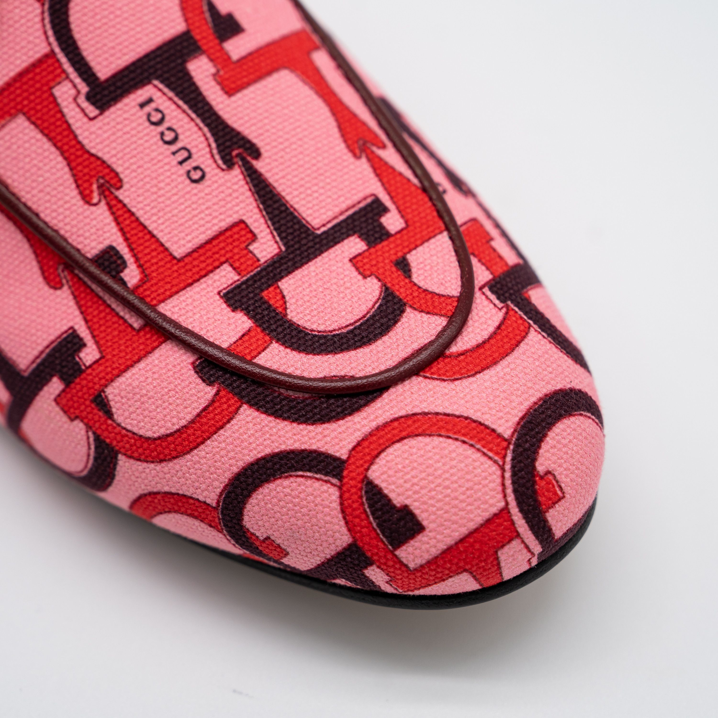 Gucci Gucci Princetown Horsebit Print Mules Slip On Pink Size US 9.5 / IT 39.5 - 7 Thumbnail