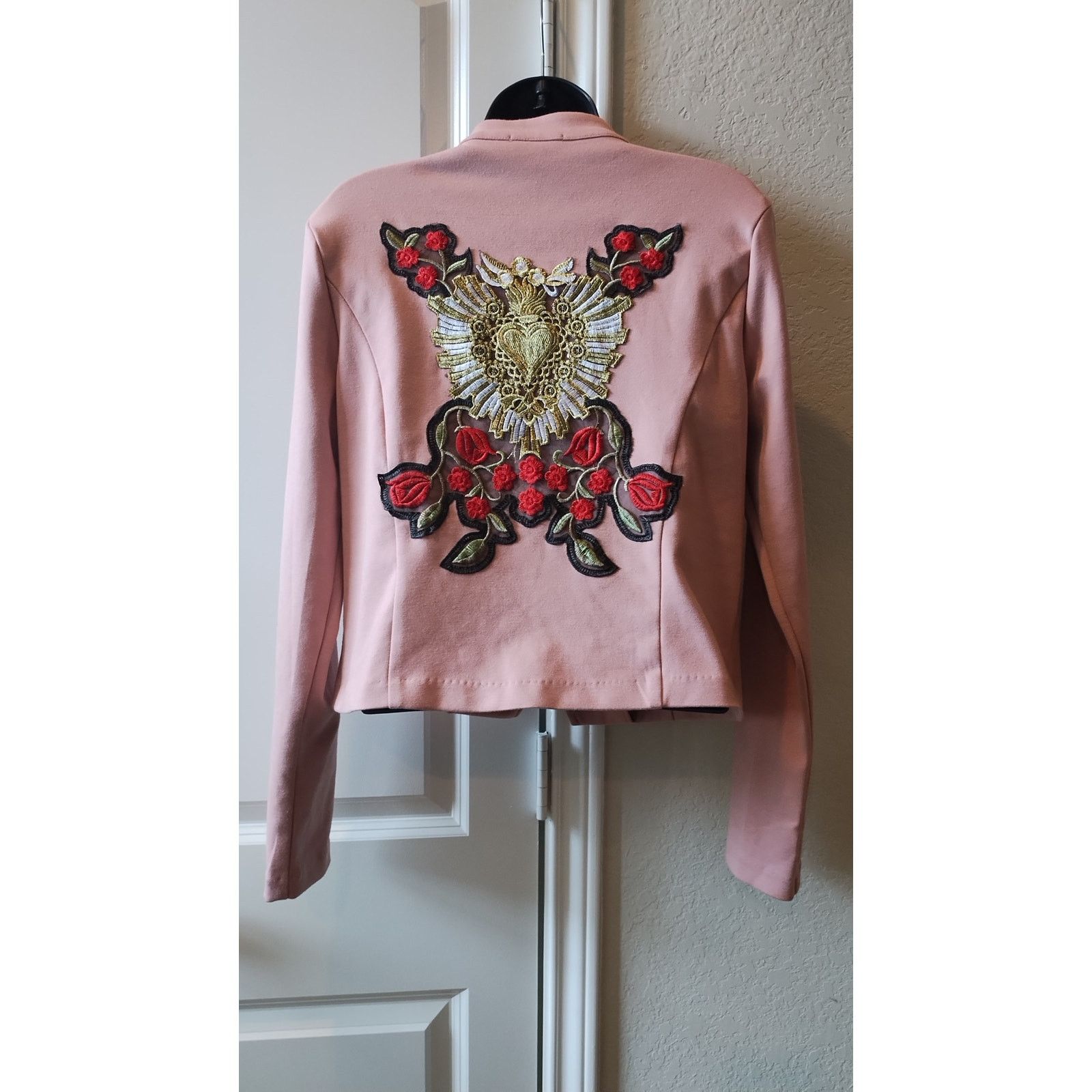 Haven Pink women jacket Embroidered in the Back size large Size L / US 10 / IT 46 - 5 Thumbnail