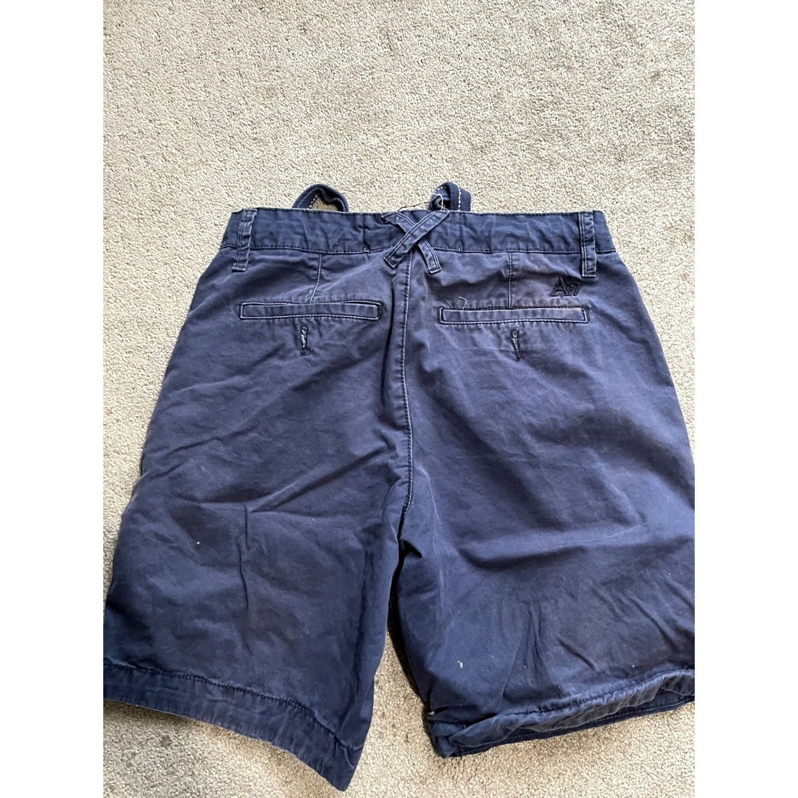 Vintage VINTAGE Aéropostale CHINO SHORTS Blue Mens 30 Casual 5-Pocket Belt Loops 90s USA Chino Cotton Vintage Mens Shorts Size US 30 / EU 46 - 2 Thumbnail