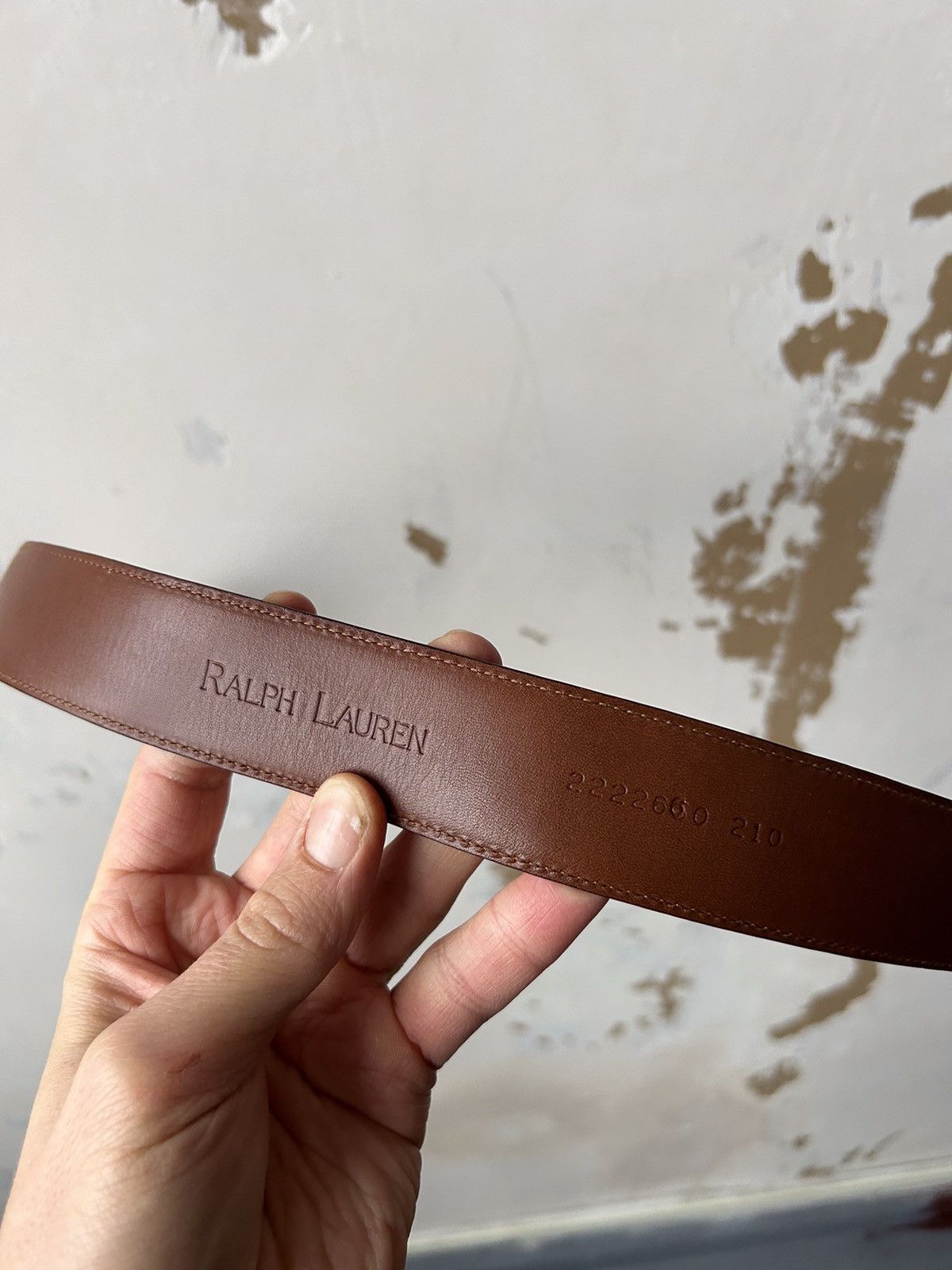 Ralph Lauren RALPH LAUREN ALLIGATOR LEATHER BELT SILVER 925 Size ONE SIZE - 8 Thumbnail