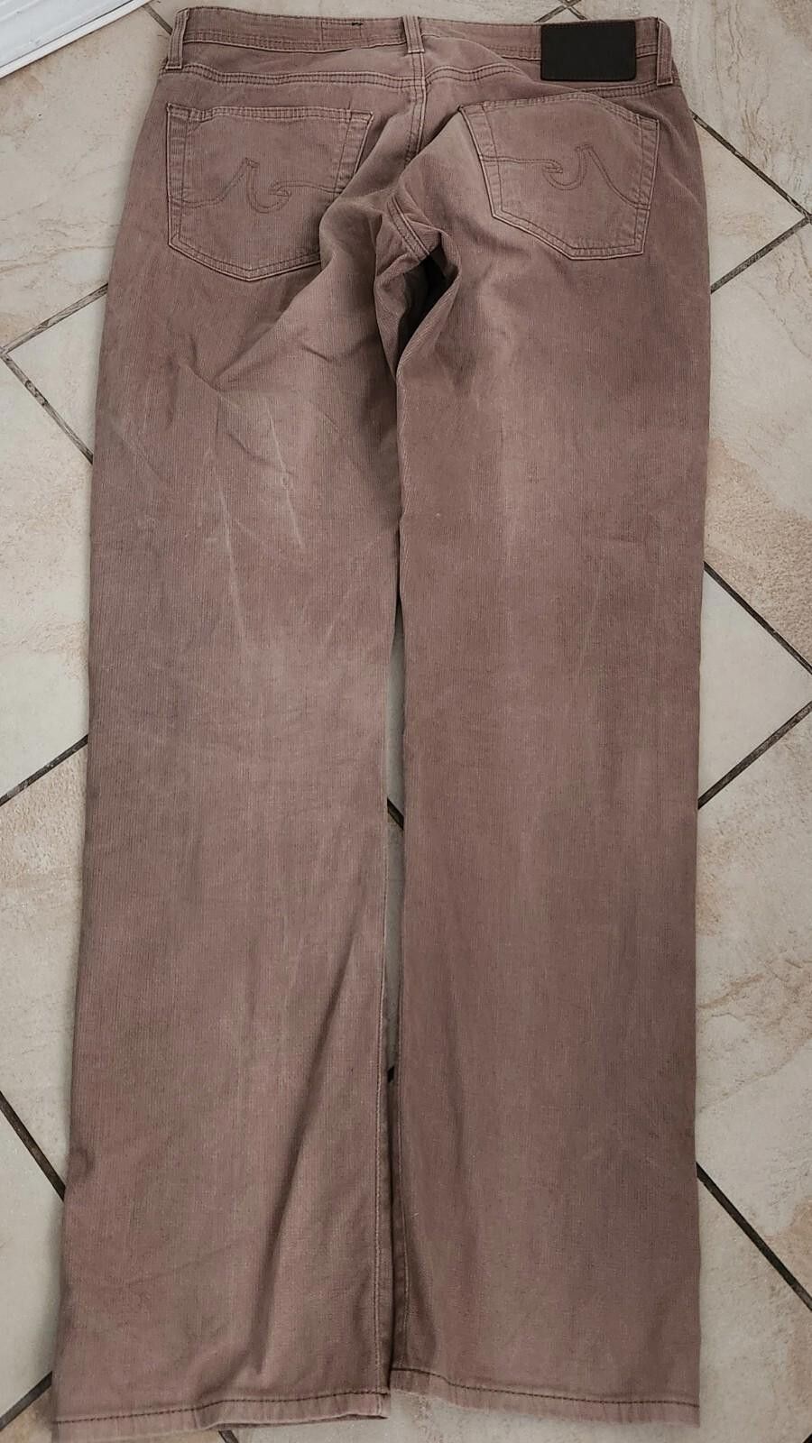 AG Adriano Goldschmied AG Adriano Goldschmied Tellis Corduroy Pants Mens 33x32 Slim Size US 33 - 2 Thumbnail